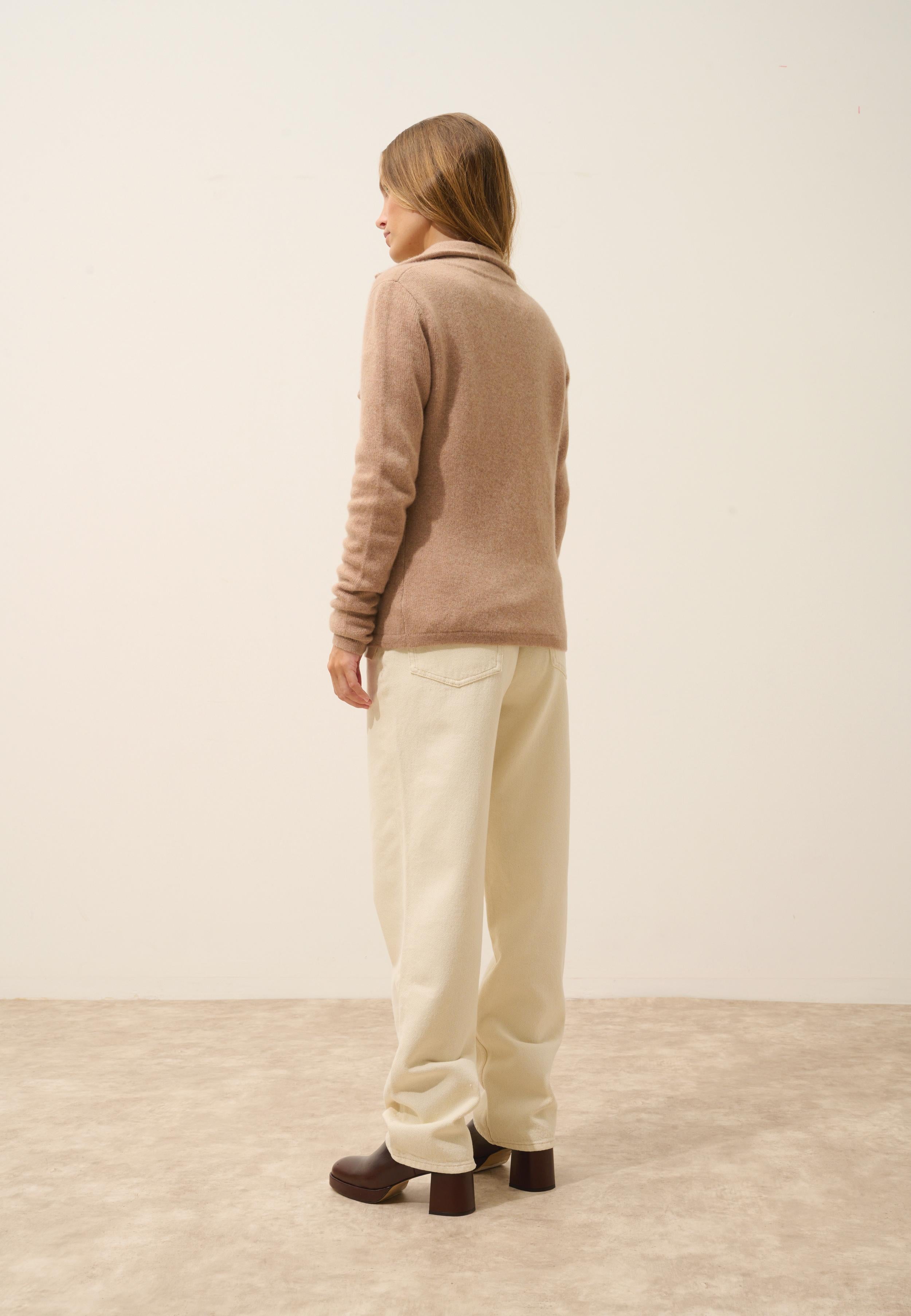 CHLOE veste col tailleur camel chiné