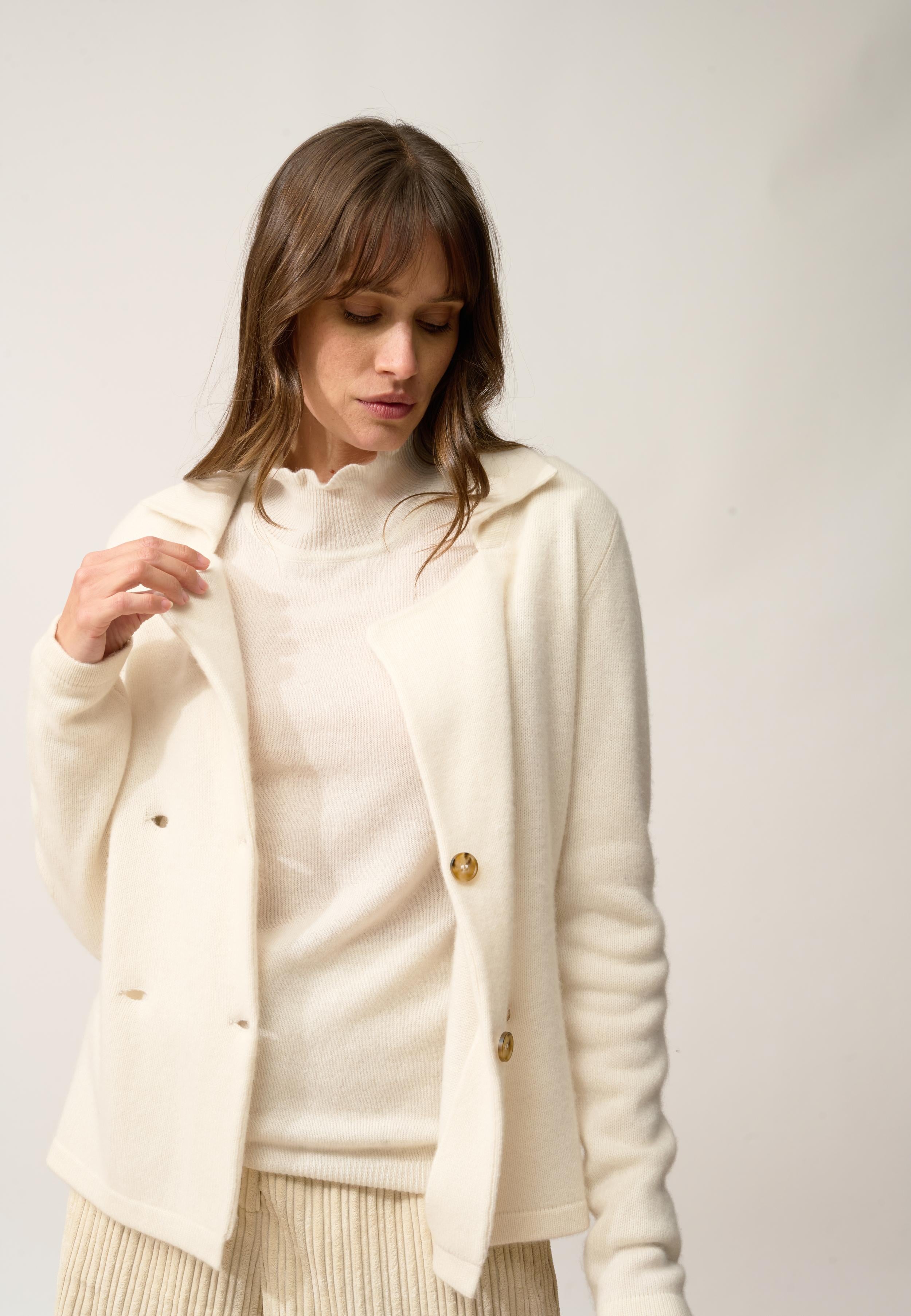 CHLOE veste col tailleur ivoire