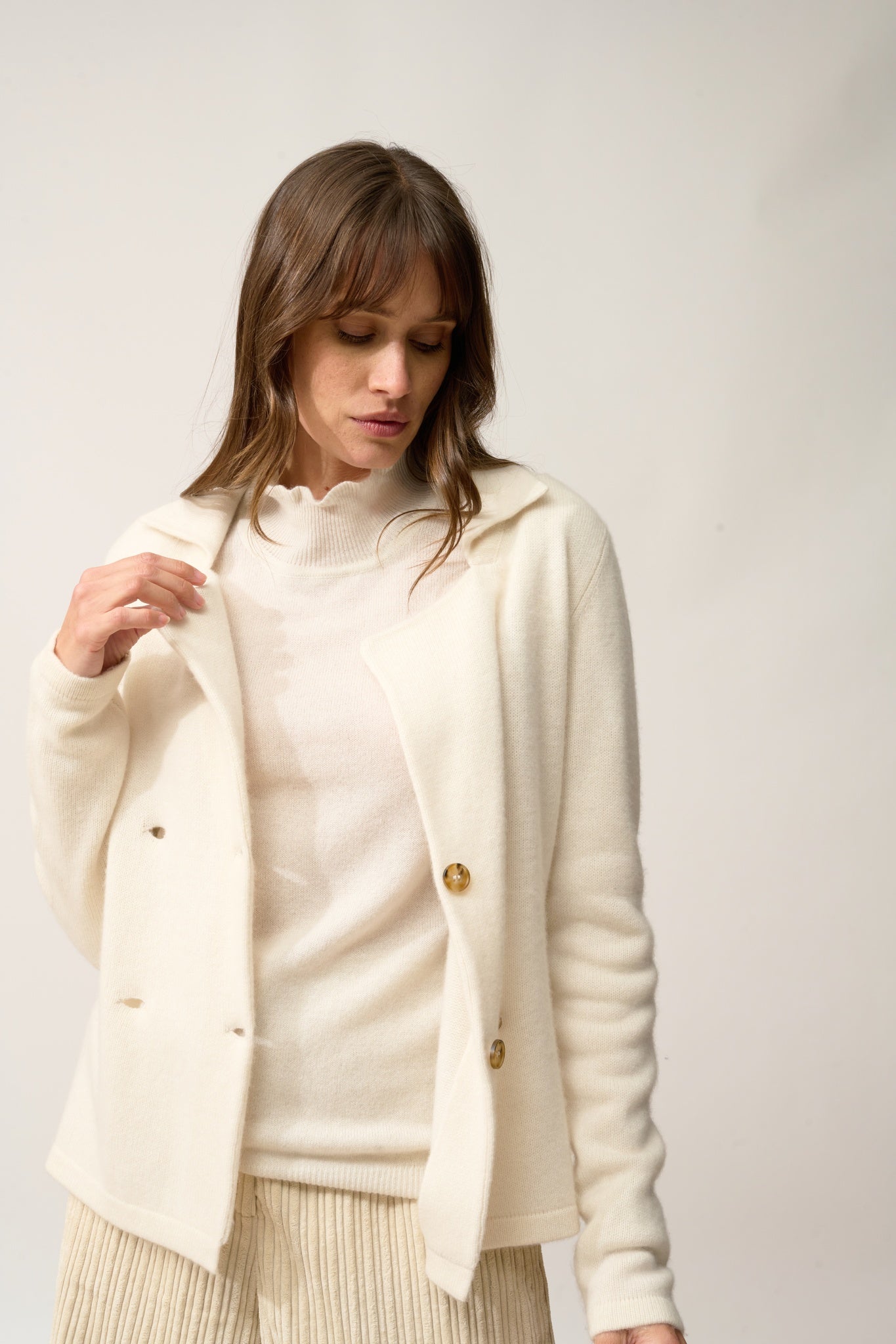 CHLOE veste col tailleur ivoire