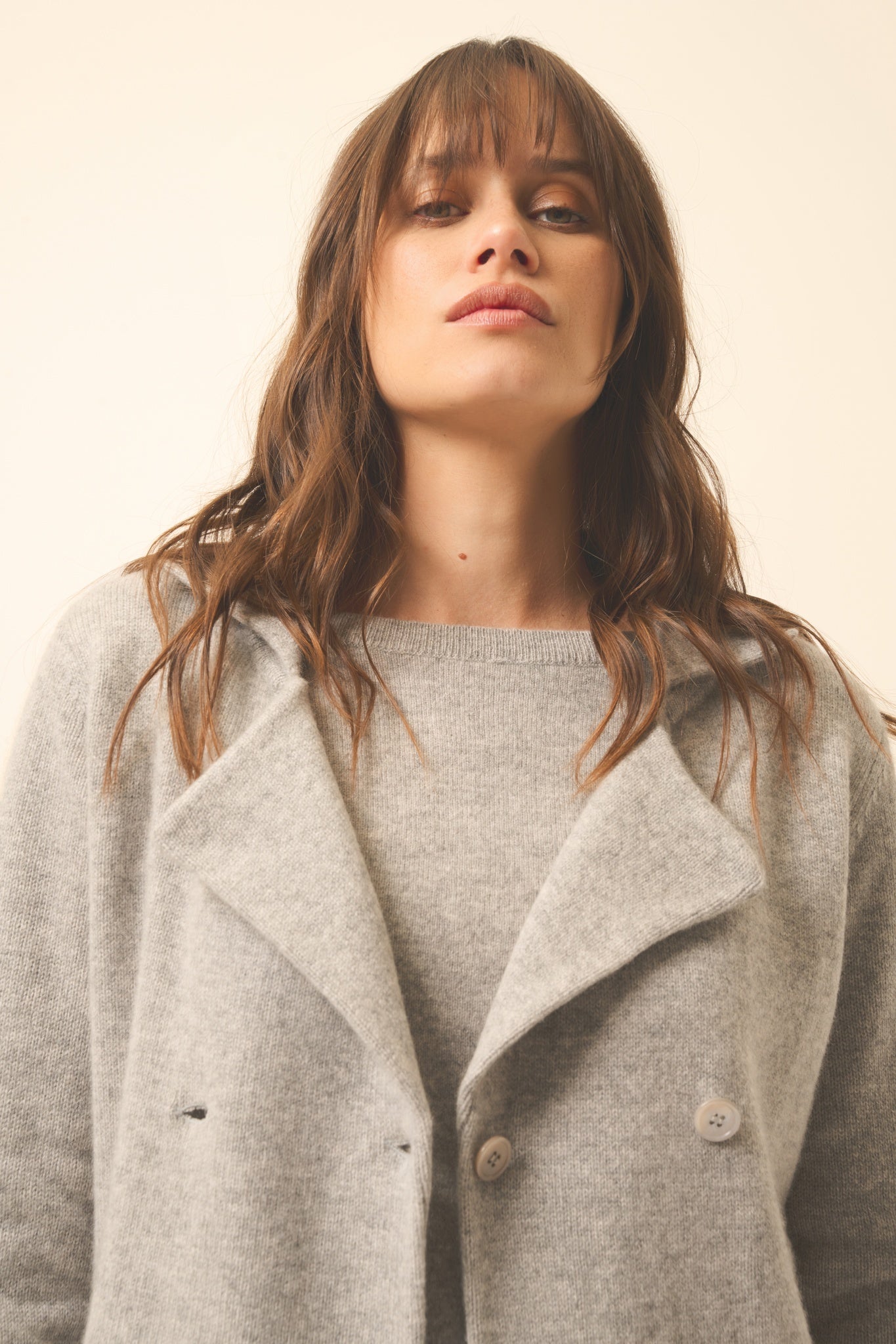 CHLOE veste col tailleur nuage chiné