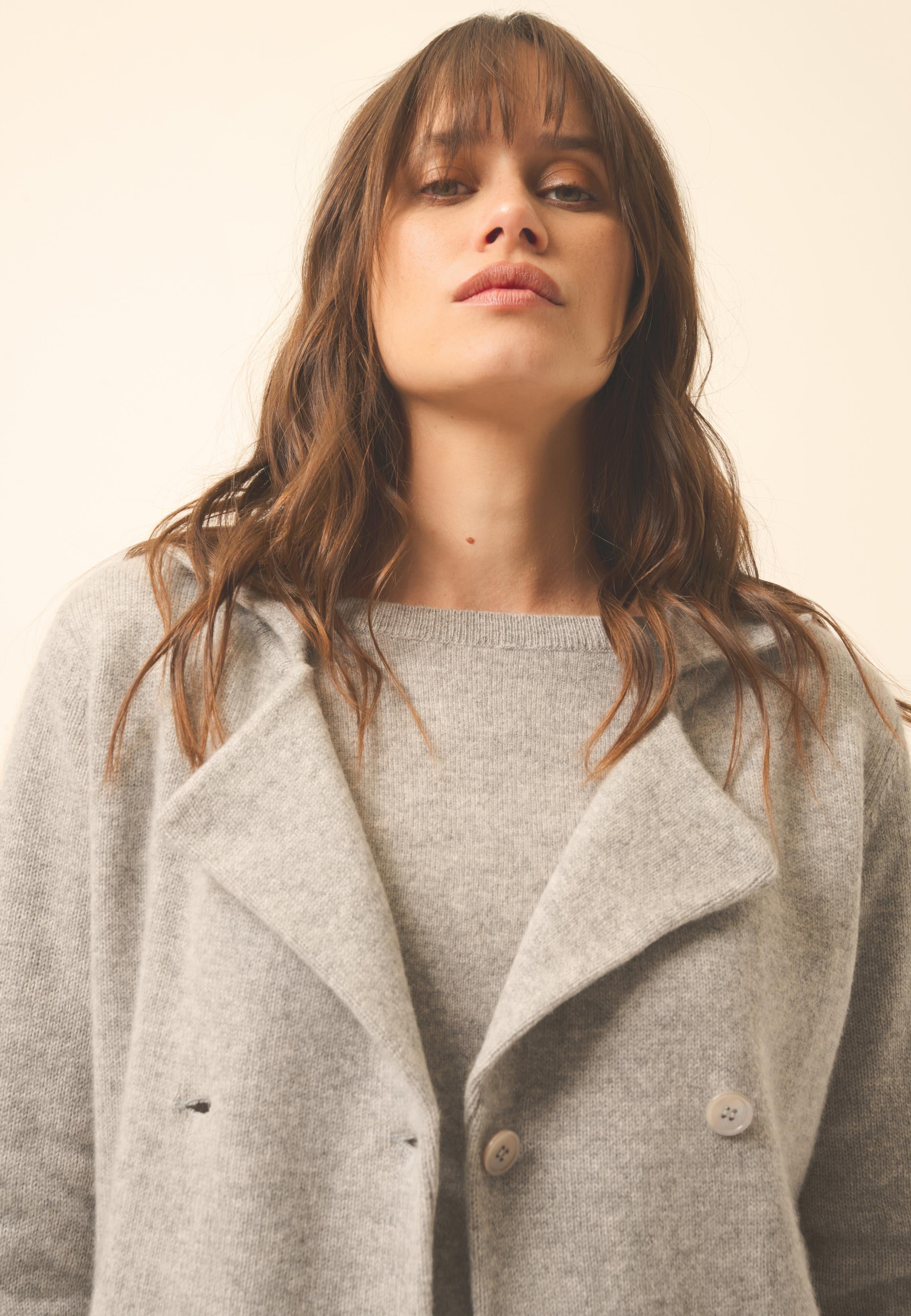 CHLOE veste col tailleur nuage chiné
