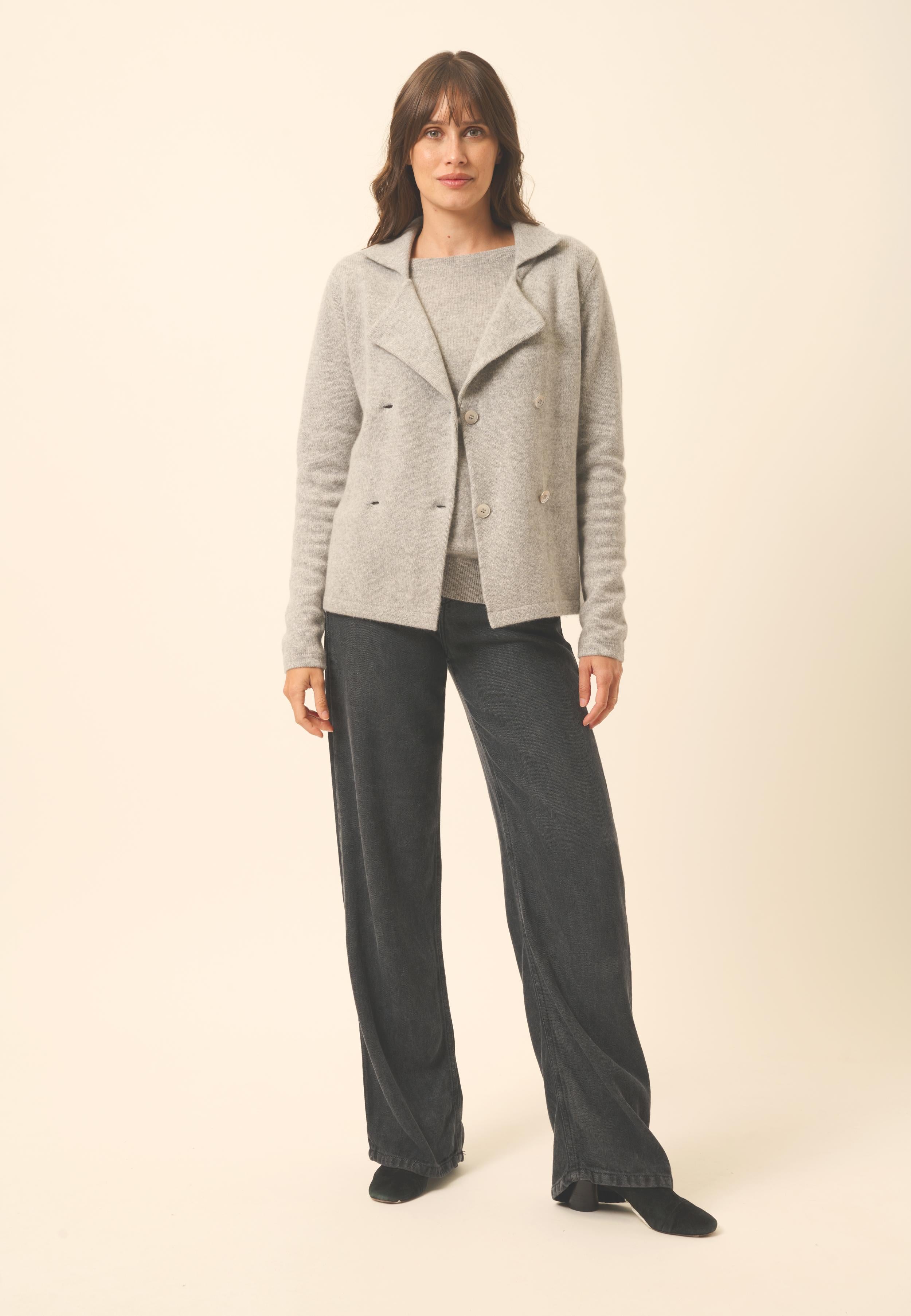 CHLOE veste col tailleur nuage chiné