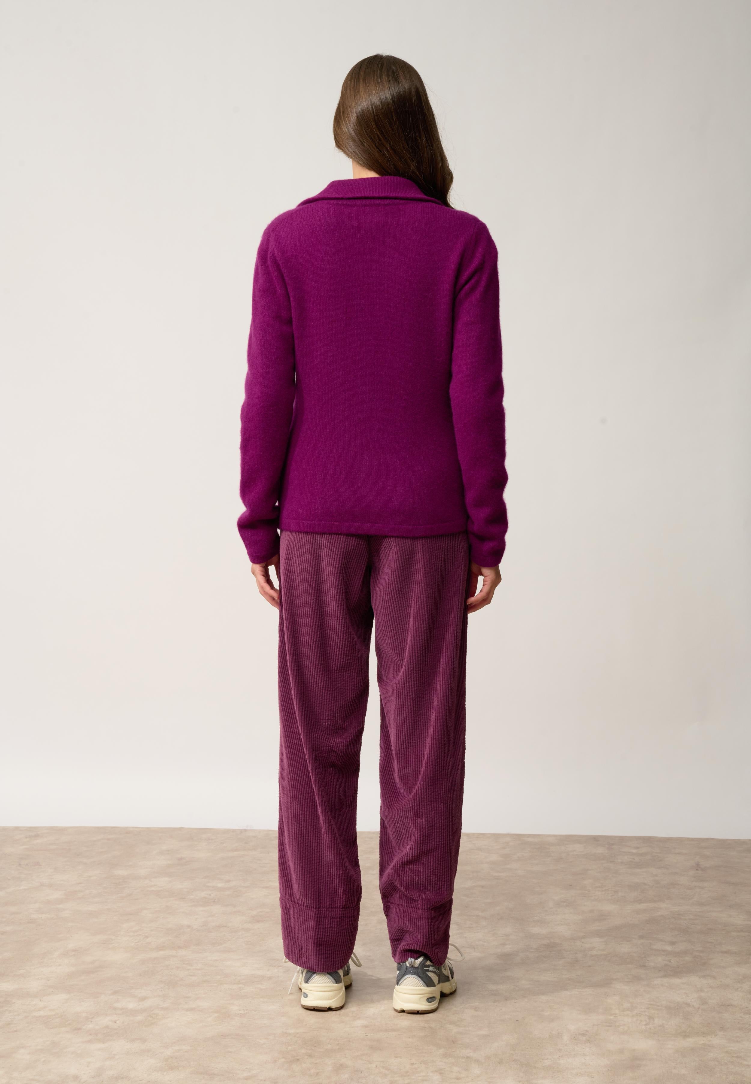 CHLOE veste col tailleur prune