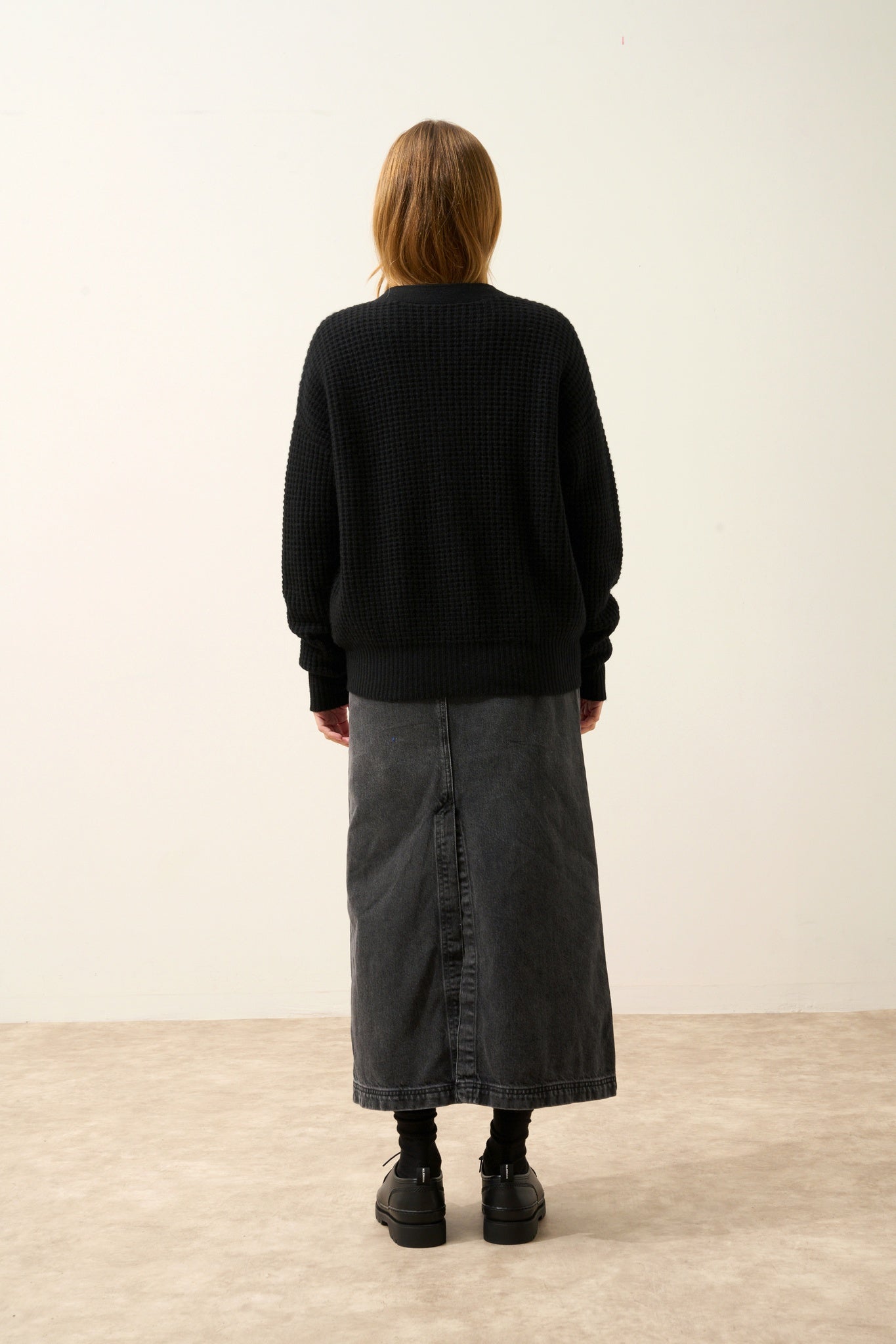 CLARA cardigan col v noir