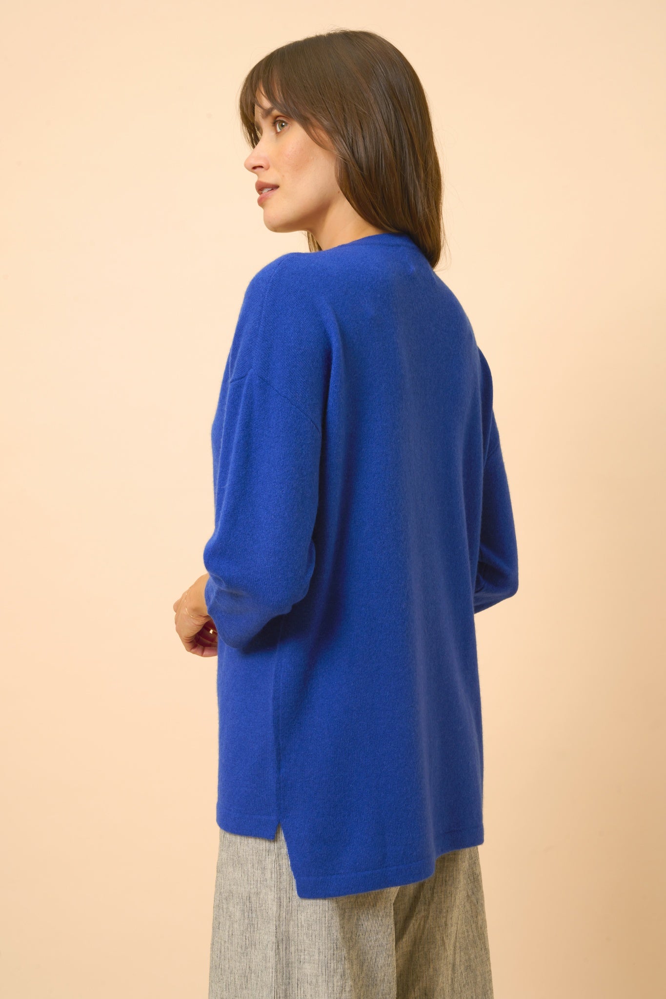 CLATT pull col rond outremer