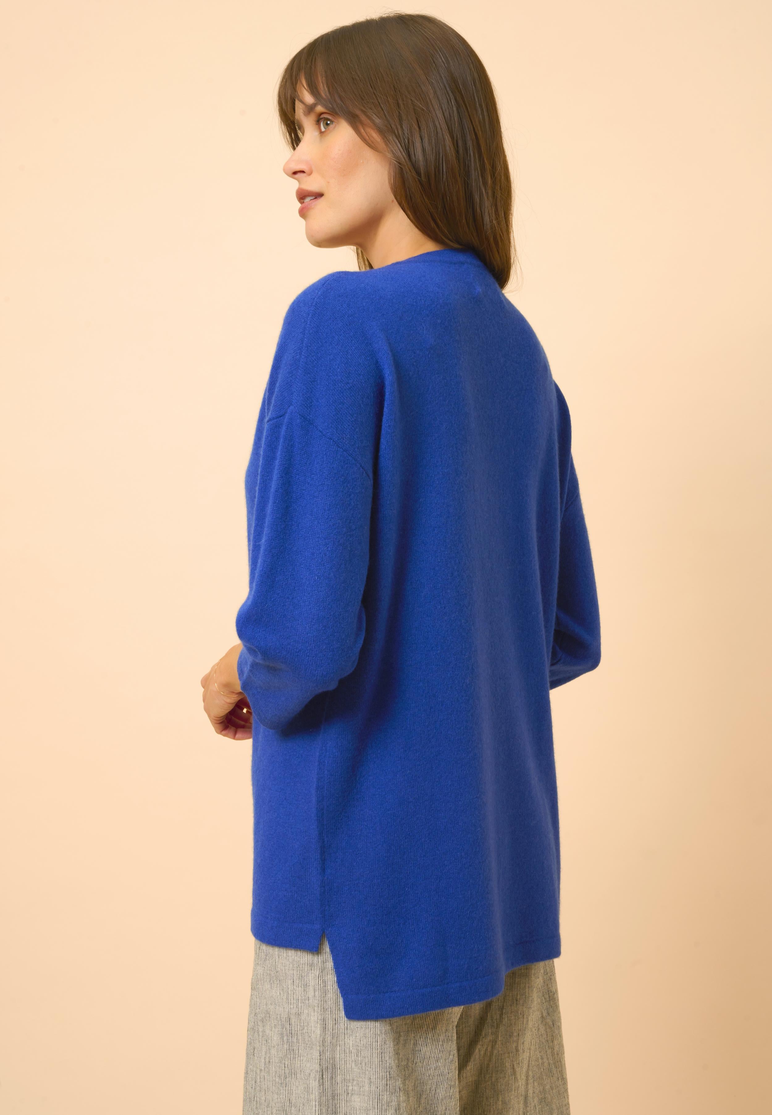 CLATT pull col rond outremer