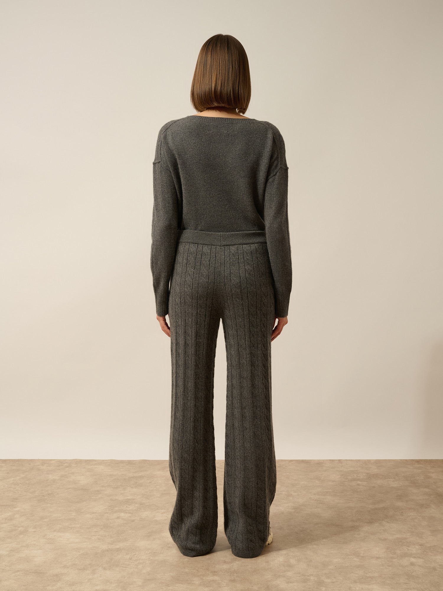 colette pantalon large 4 fils anthracite chiné