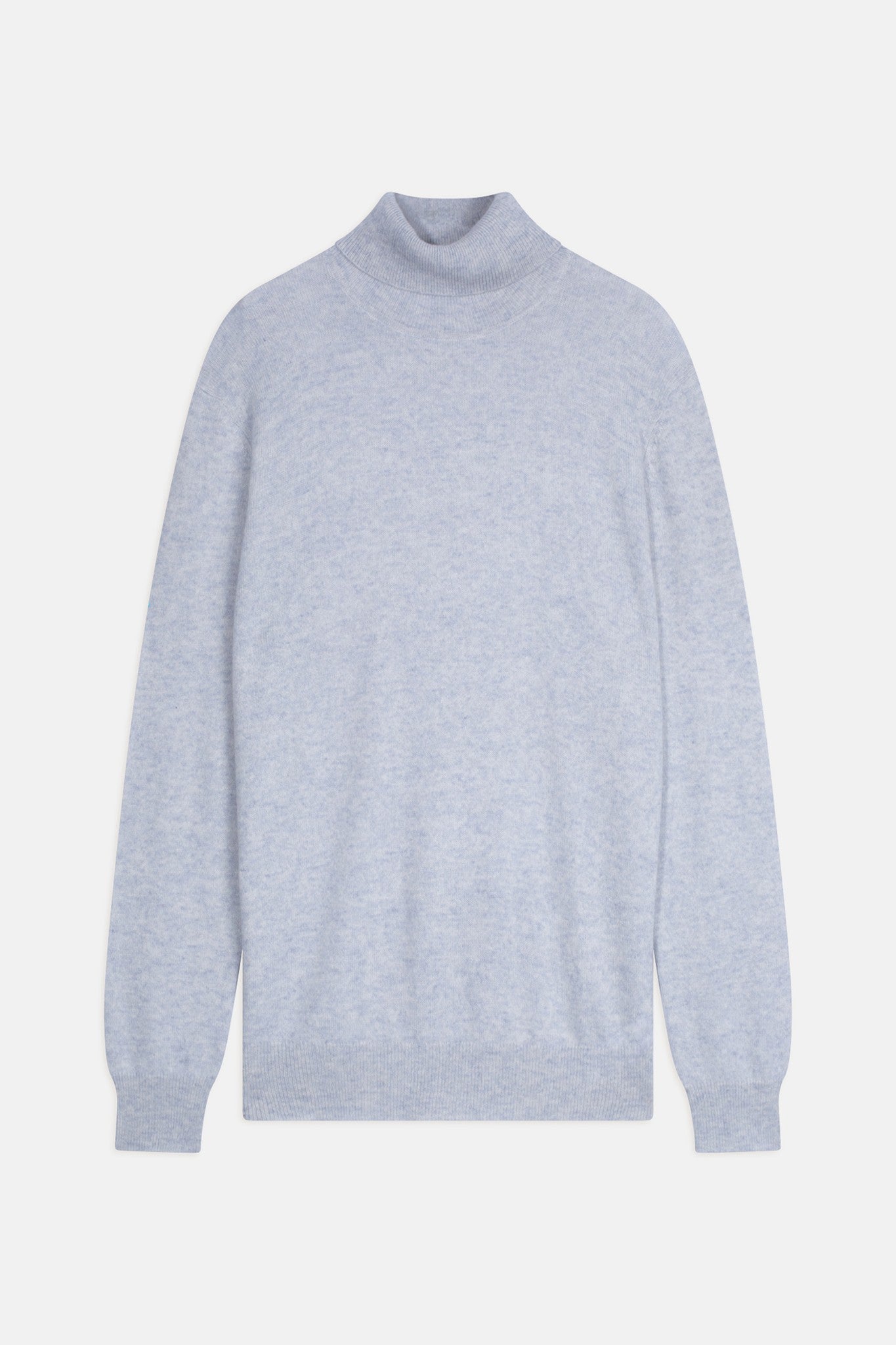 connor pull col roulé bleu dragée chiné