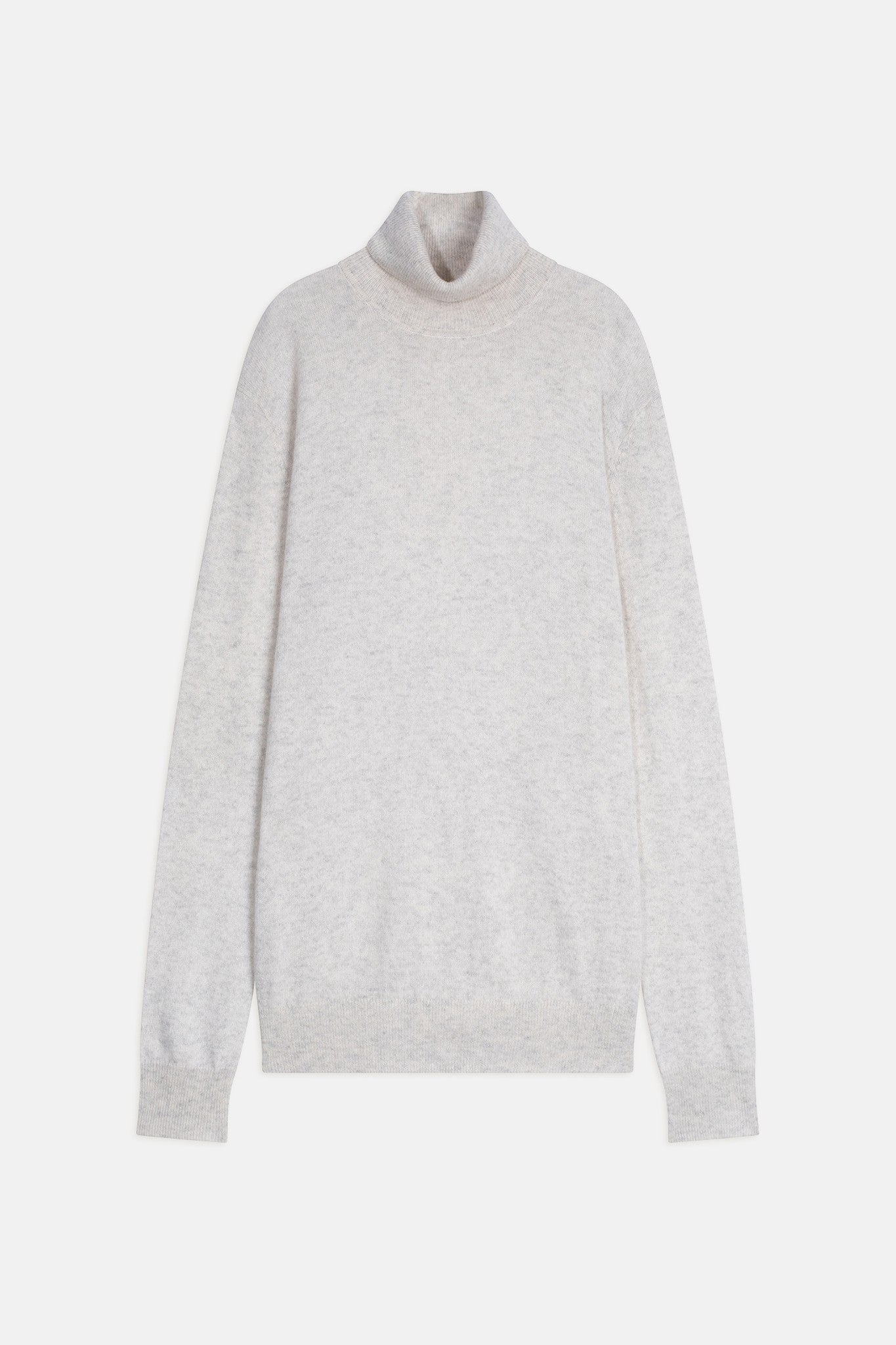 connor pull col roulé gris perle chiné