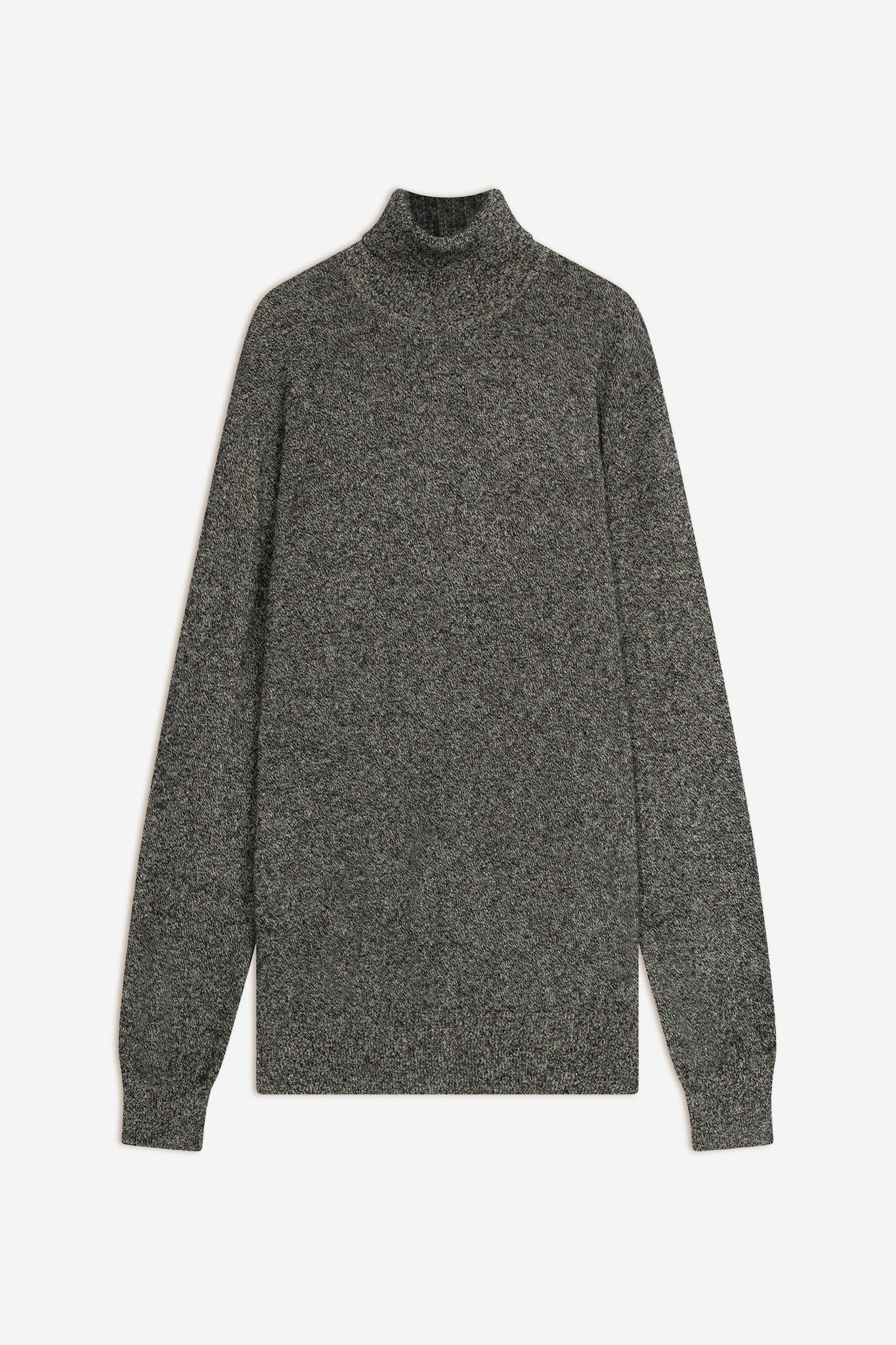 connor pull col roulé noir/blanc