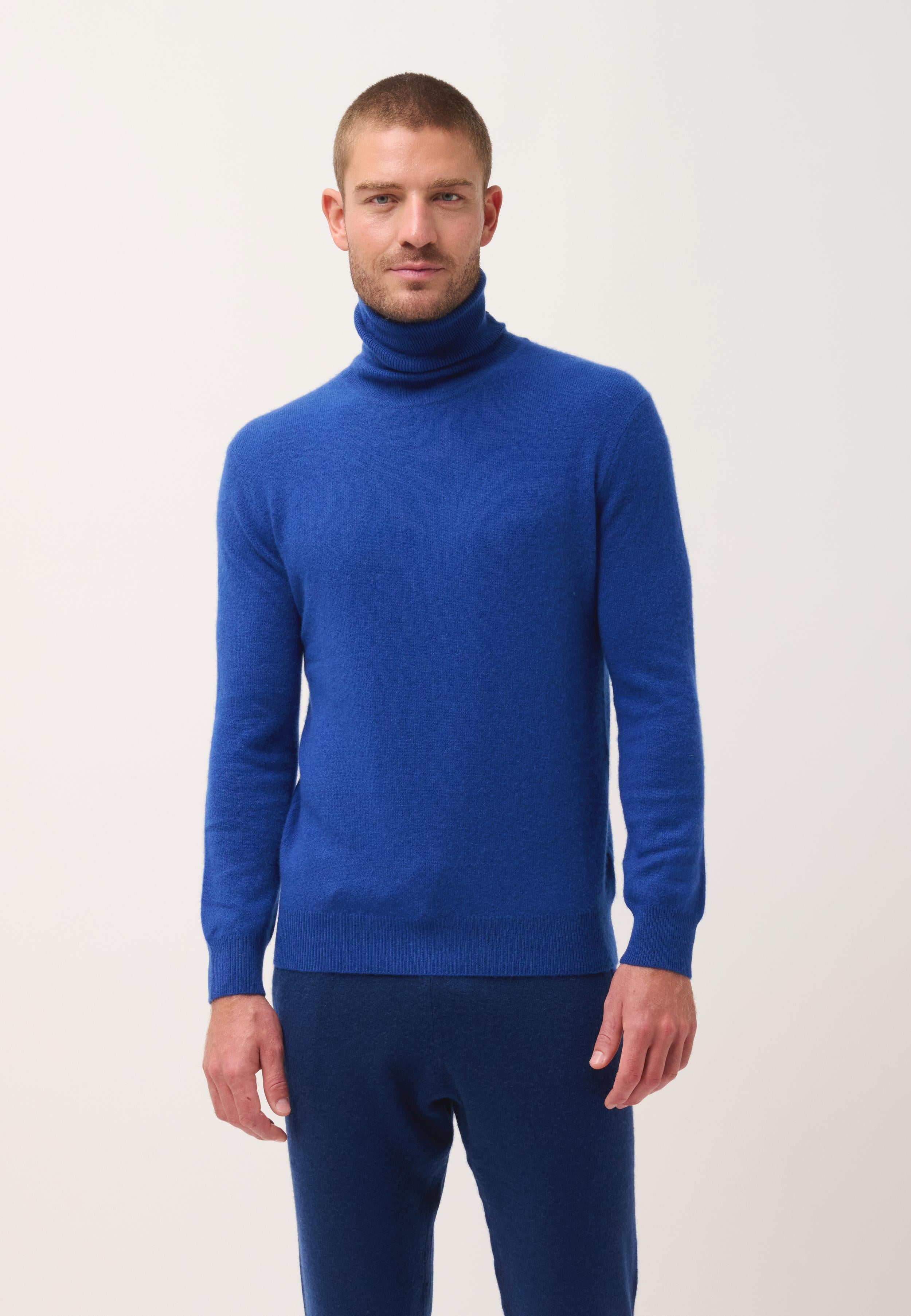 CONNOR pull col roulé outremer