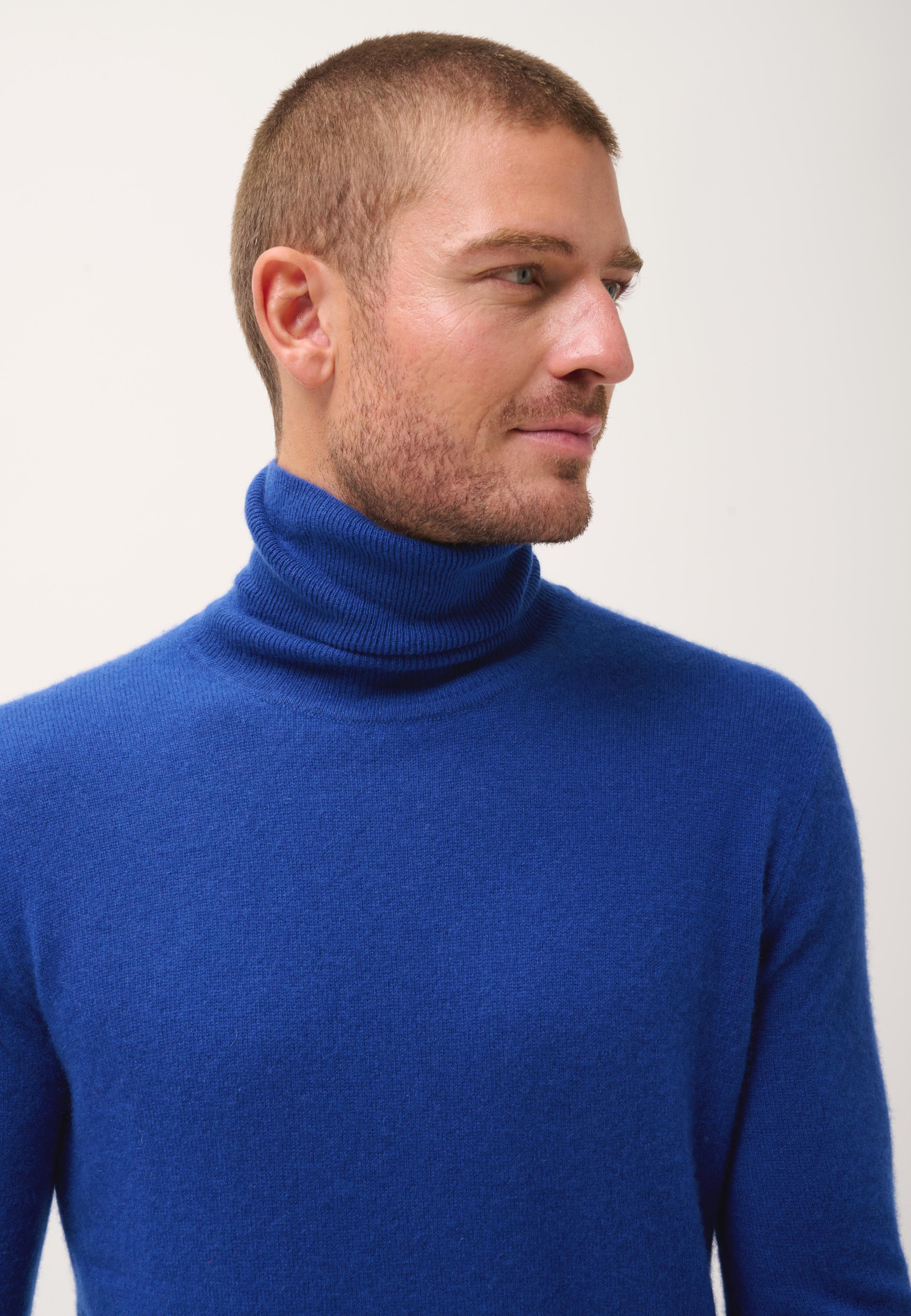 CONNOR pull col roulé outremer
