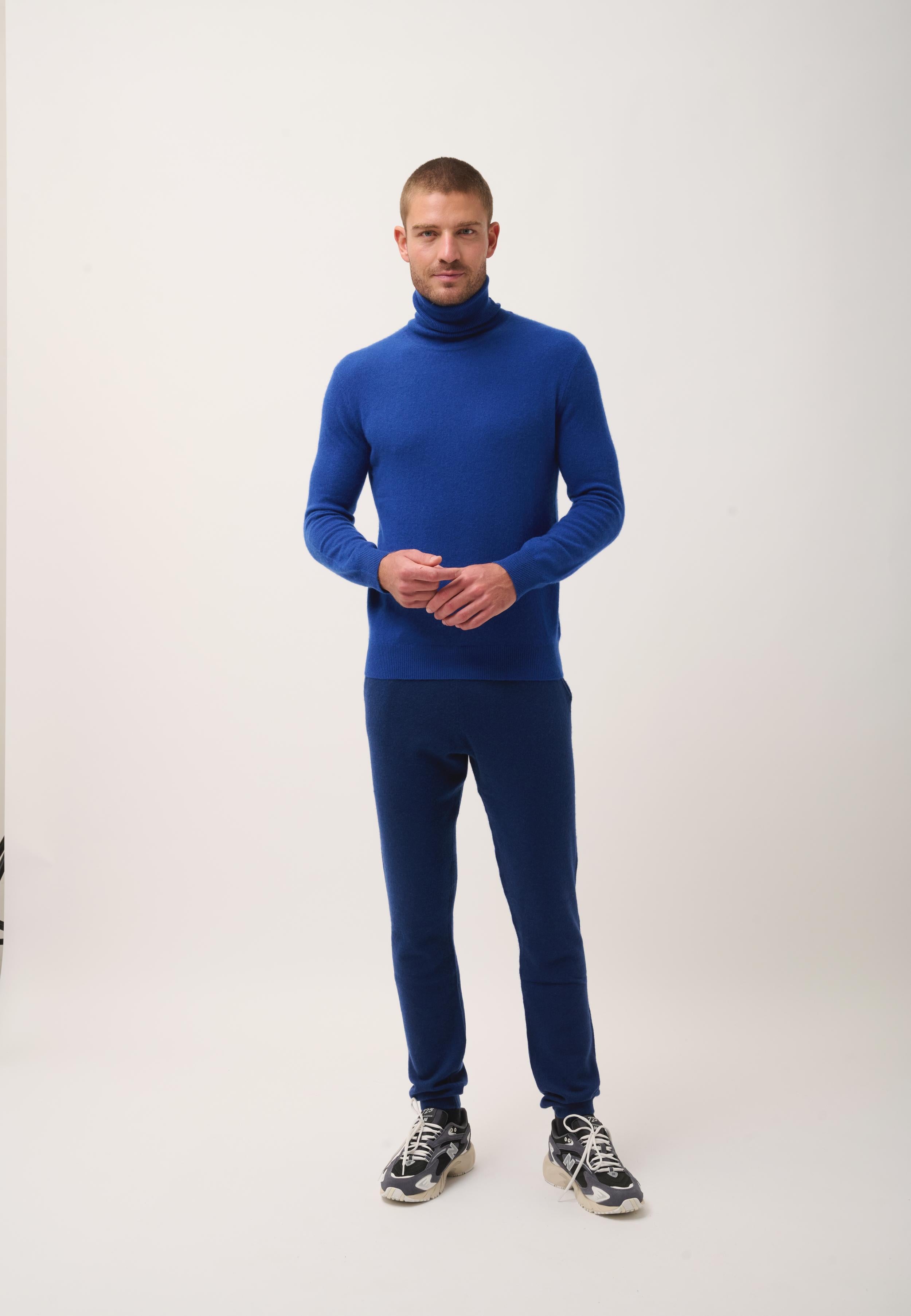 CONNOR pull col roulé outremer