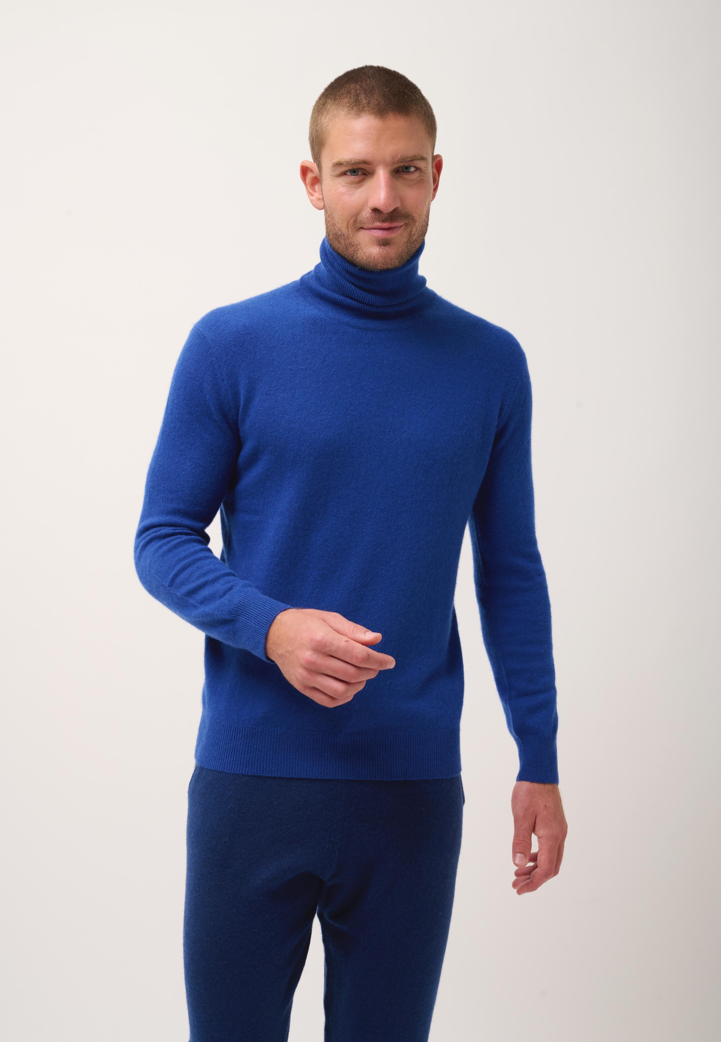 CONNOR pull col roulé outremer