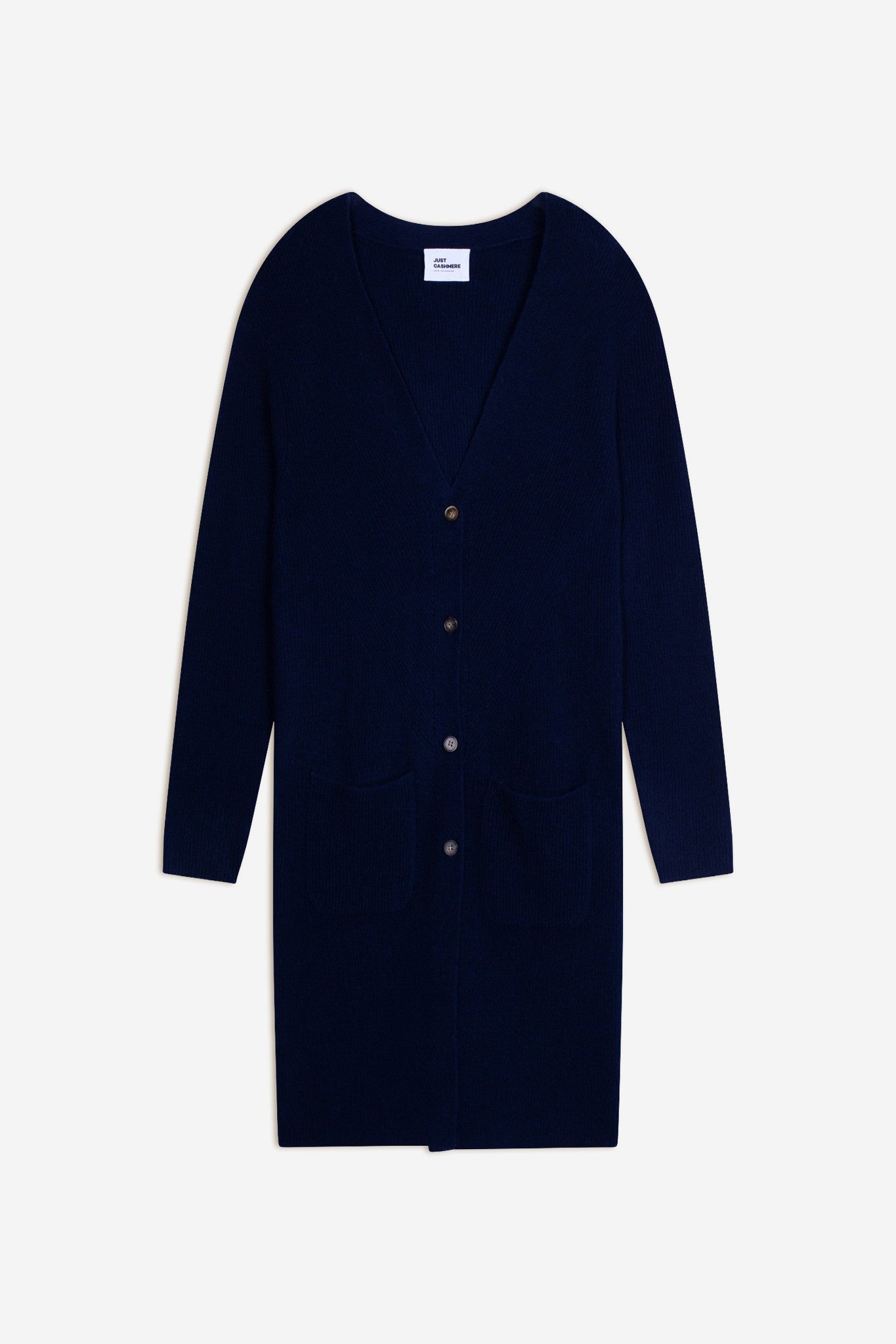dache cardigan long col v navy