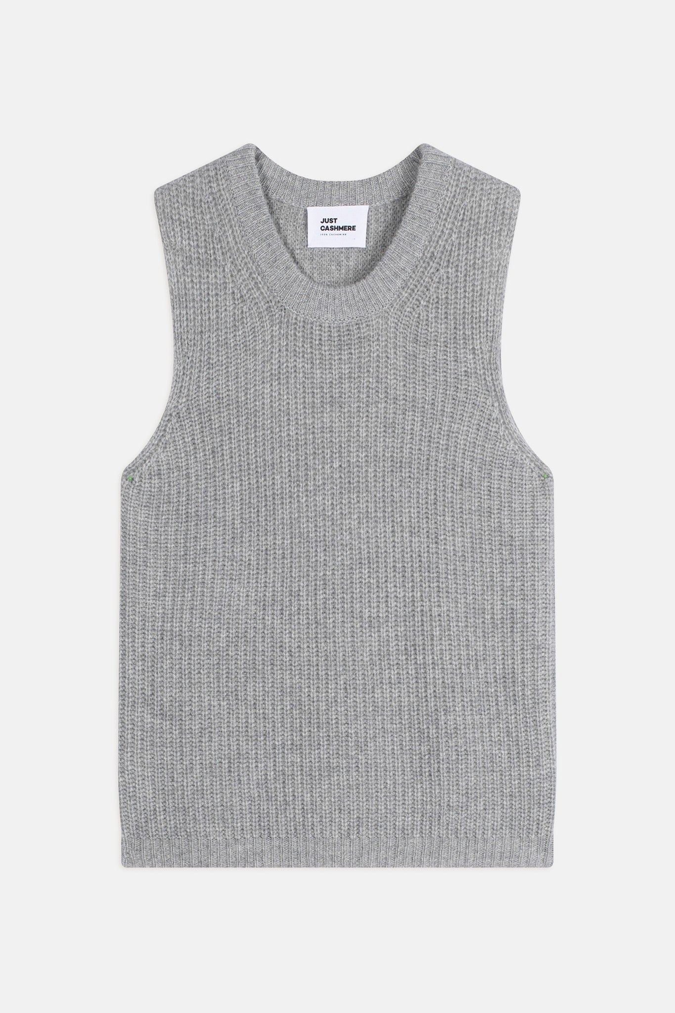 dampa débardeur col rond gris souris chiné