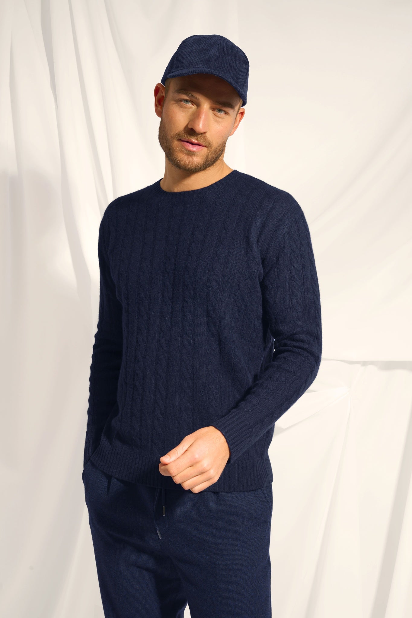 DARRI pull col rond navy