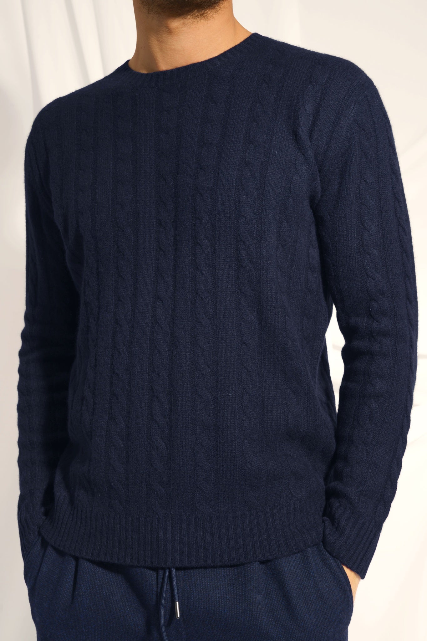 DARRI pull col rond navy