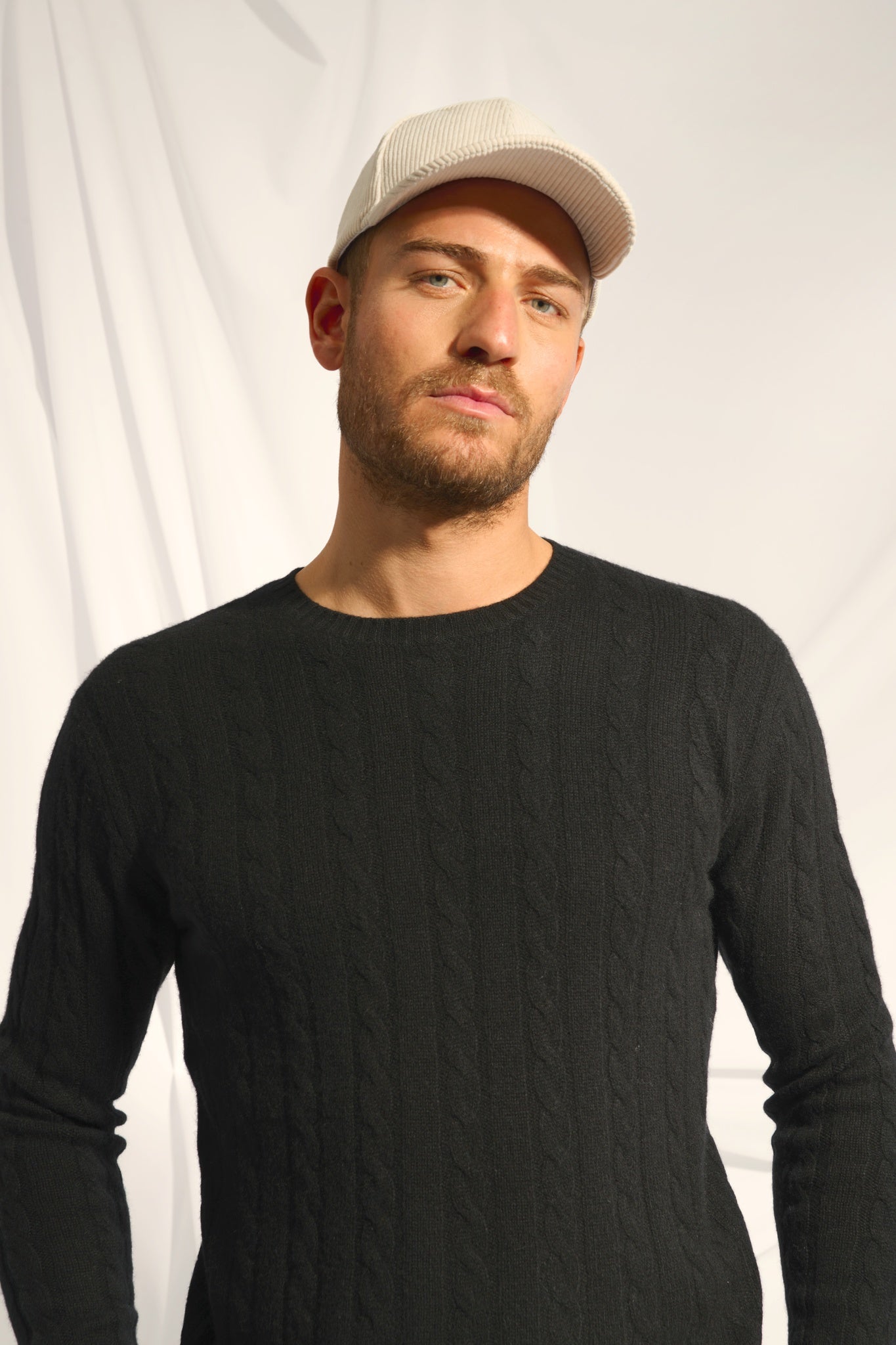 DARRI pull col rond noir