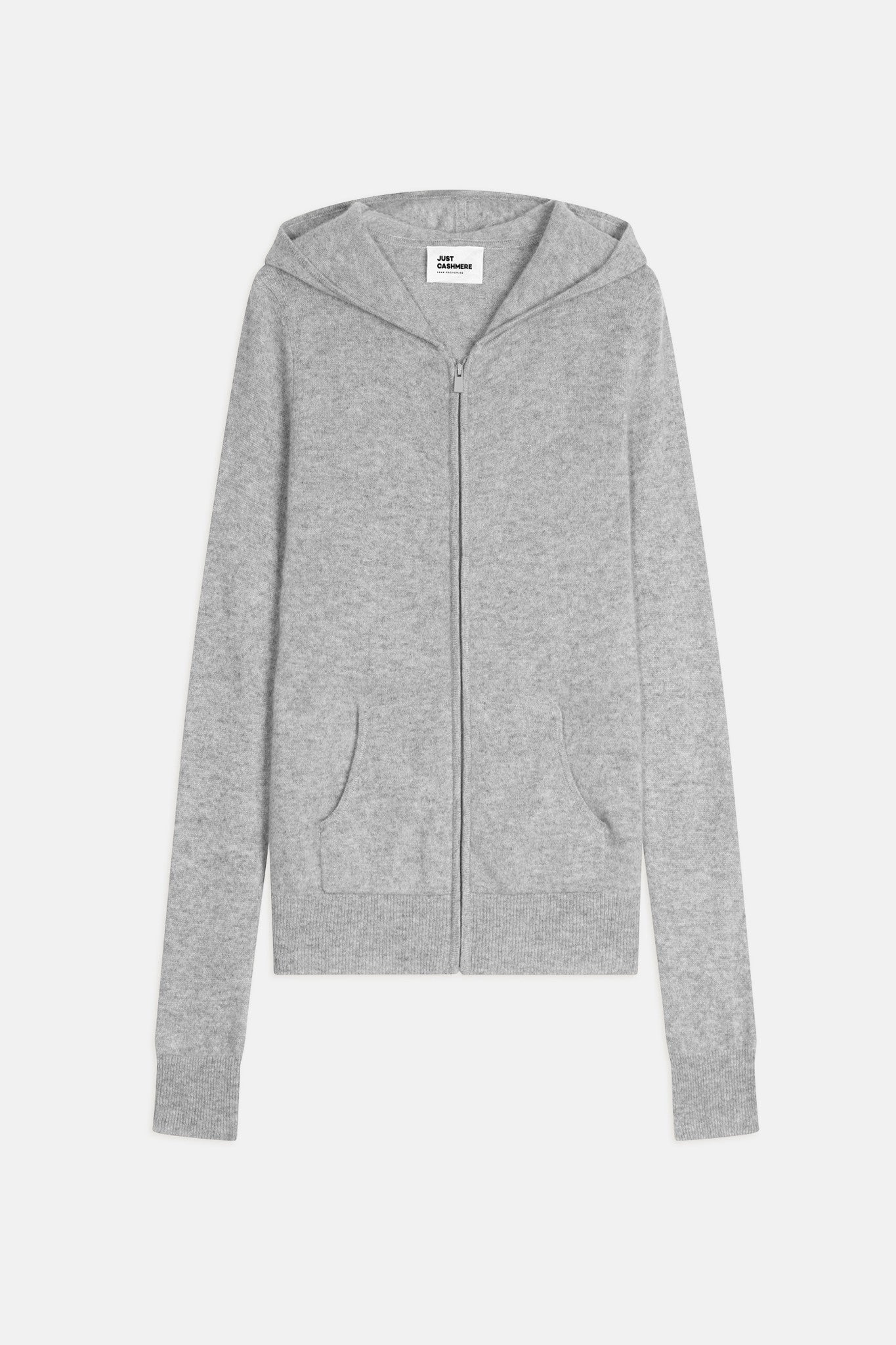 debbie gilet col zippé capuche nuage chiné