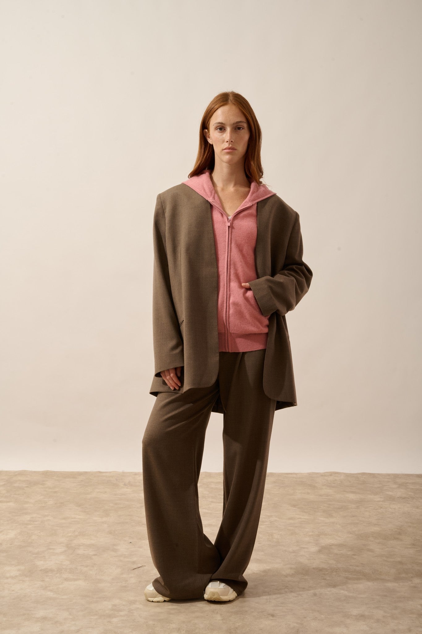 debbie gilet col zippé capuche pétale