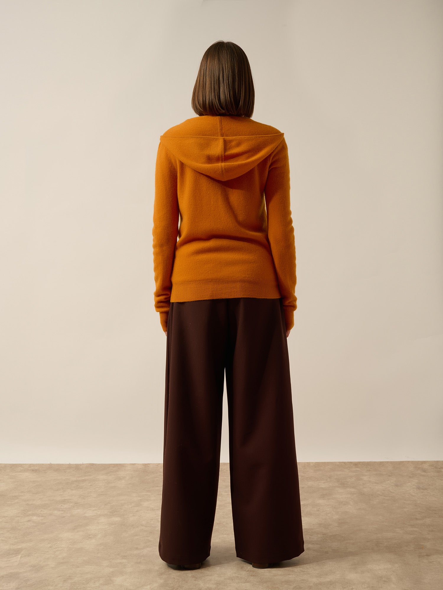 DEBBIE gilet zippé capuche ocre