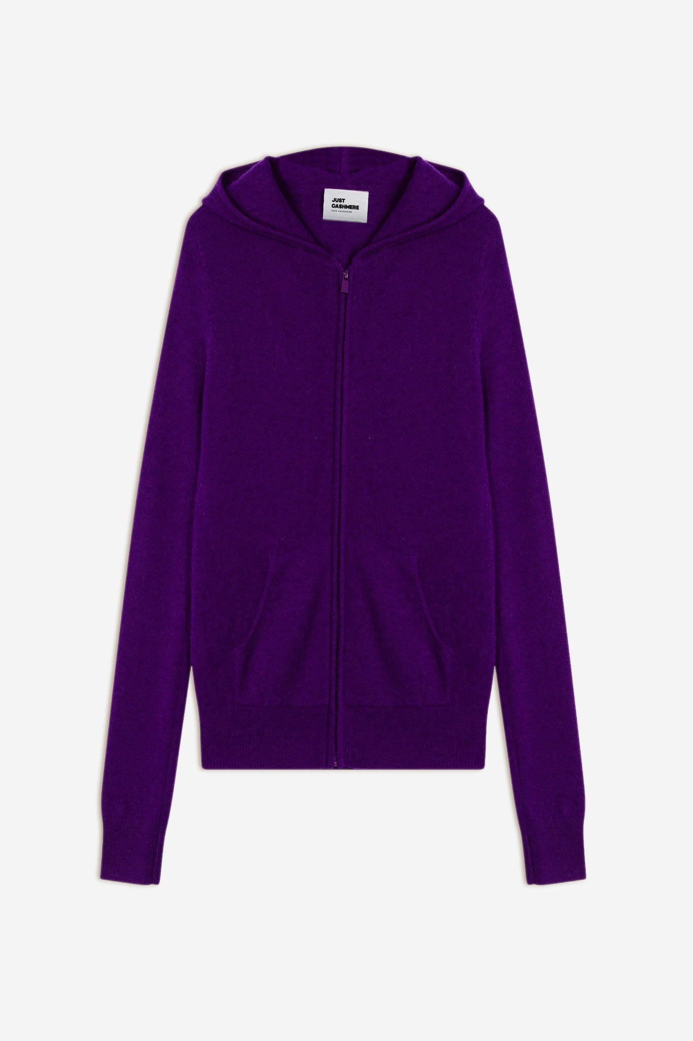 debbie gilet zippé capuche violette