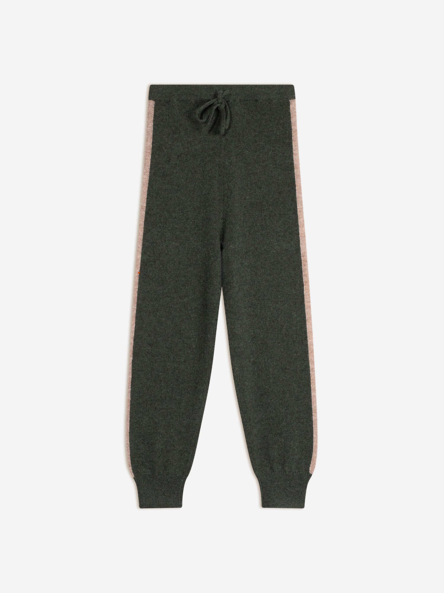 DORNOD jogging bandes côtés kaki chiné/ivoire/taupe clair chiné