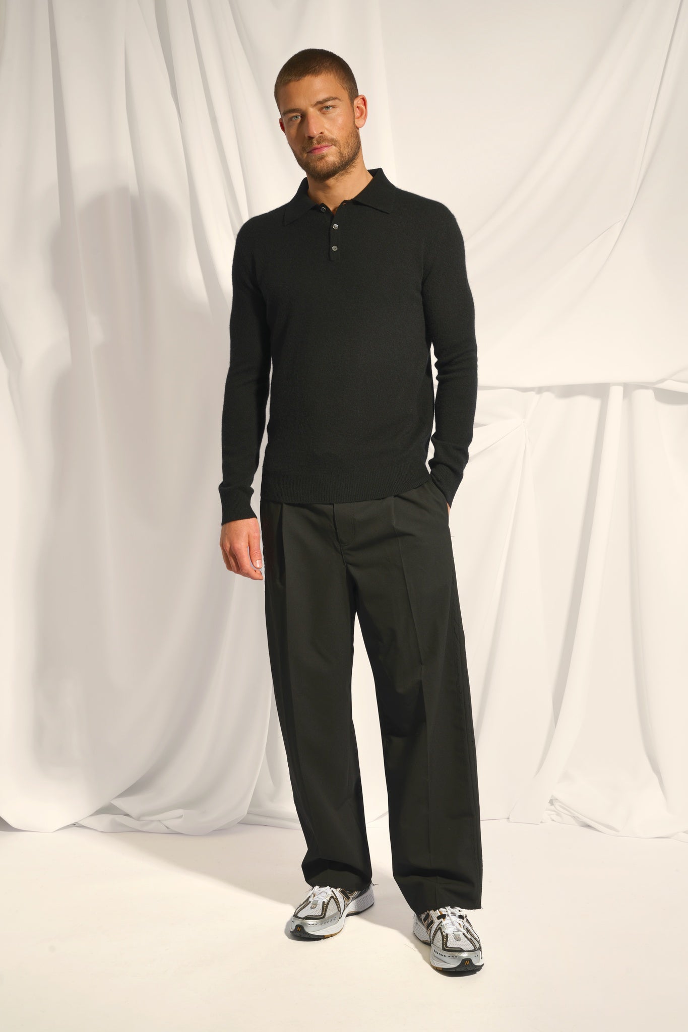 DOUGLAS polo shirt black