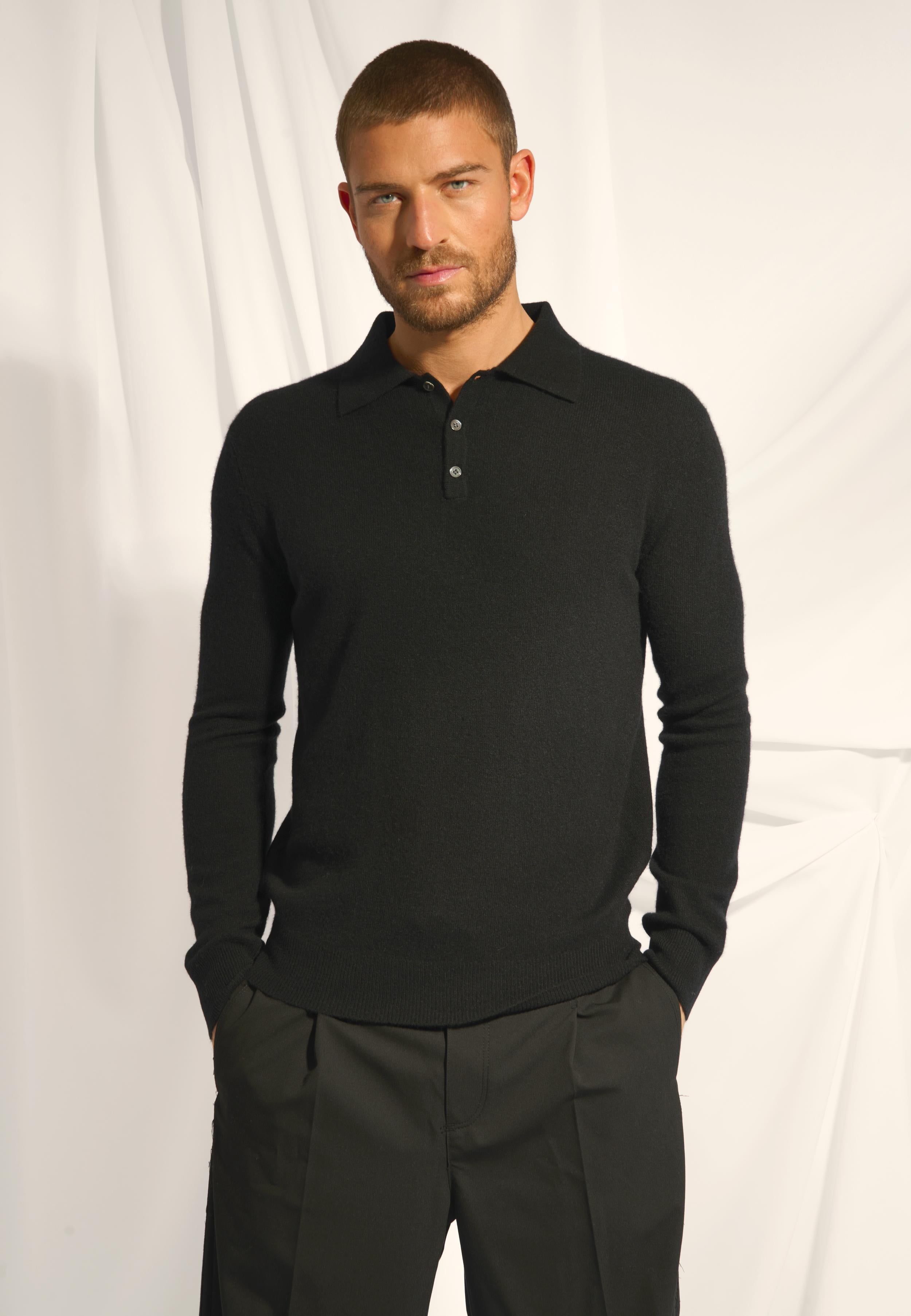 DOUGLAS black polo shirt