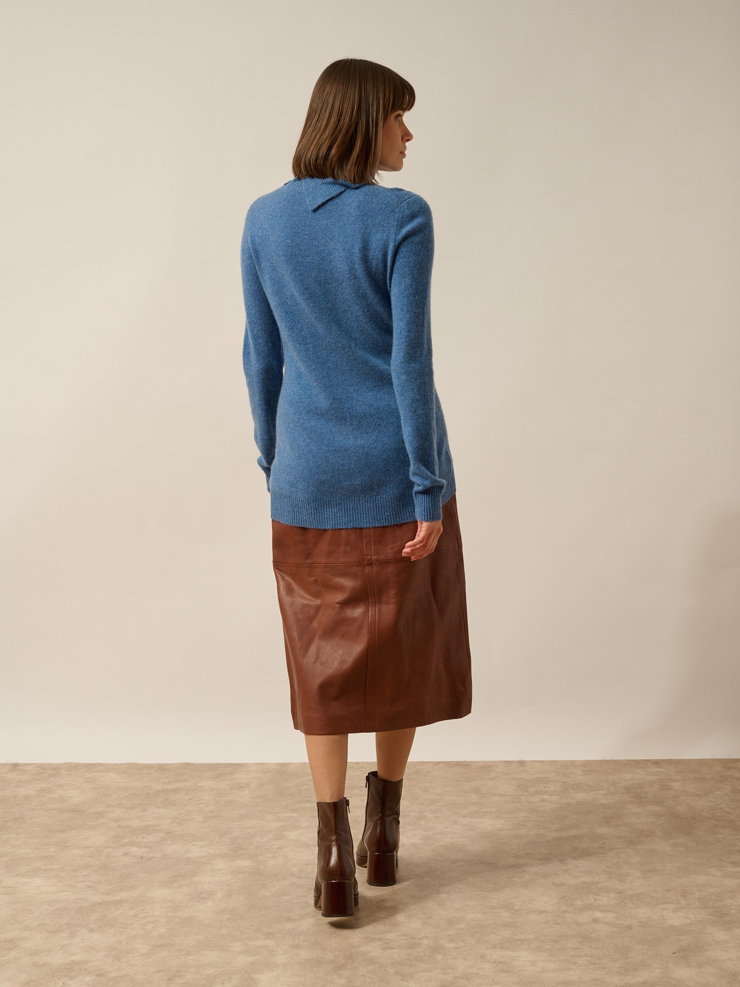 dundee denim blue turtleneck sweater