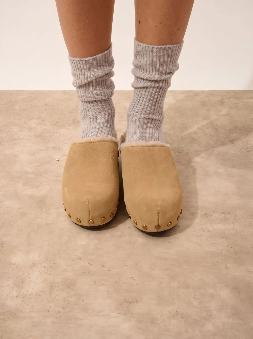 Chaussettes 4 Fils Gris Perle Chiné