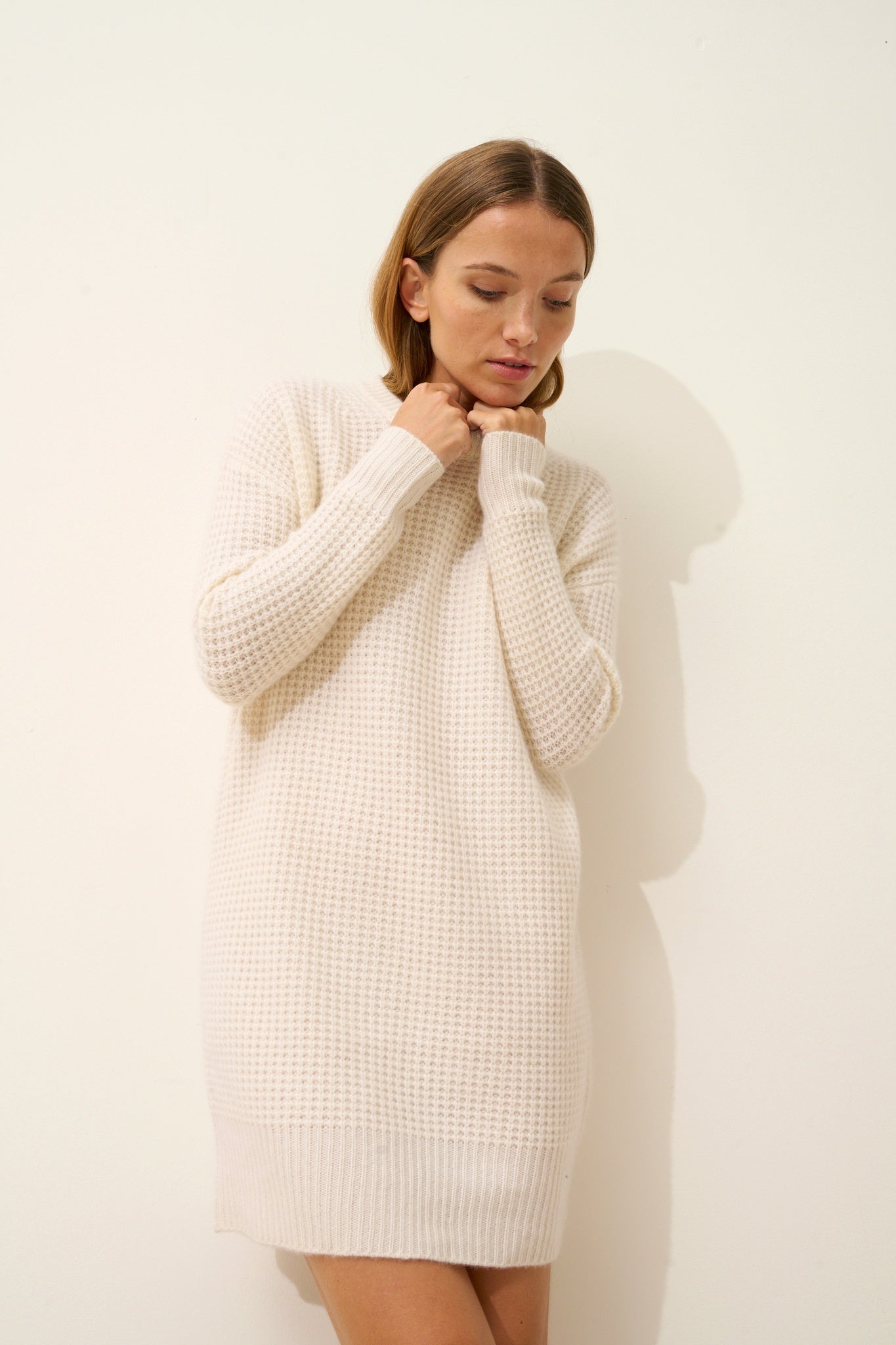 ELENA robe col rond neige