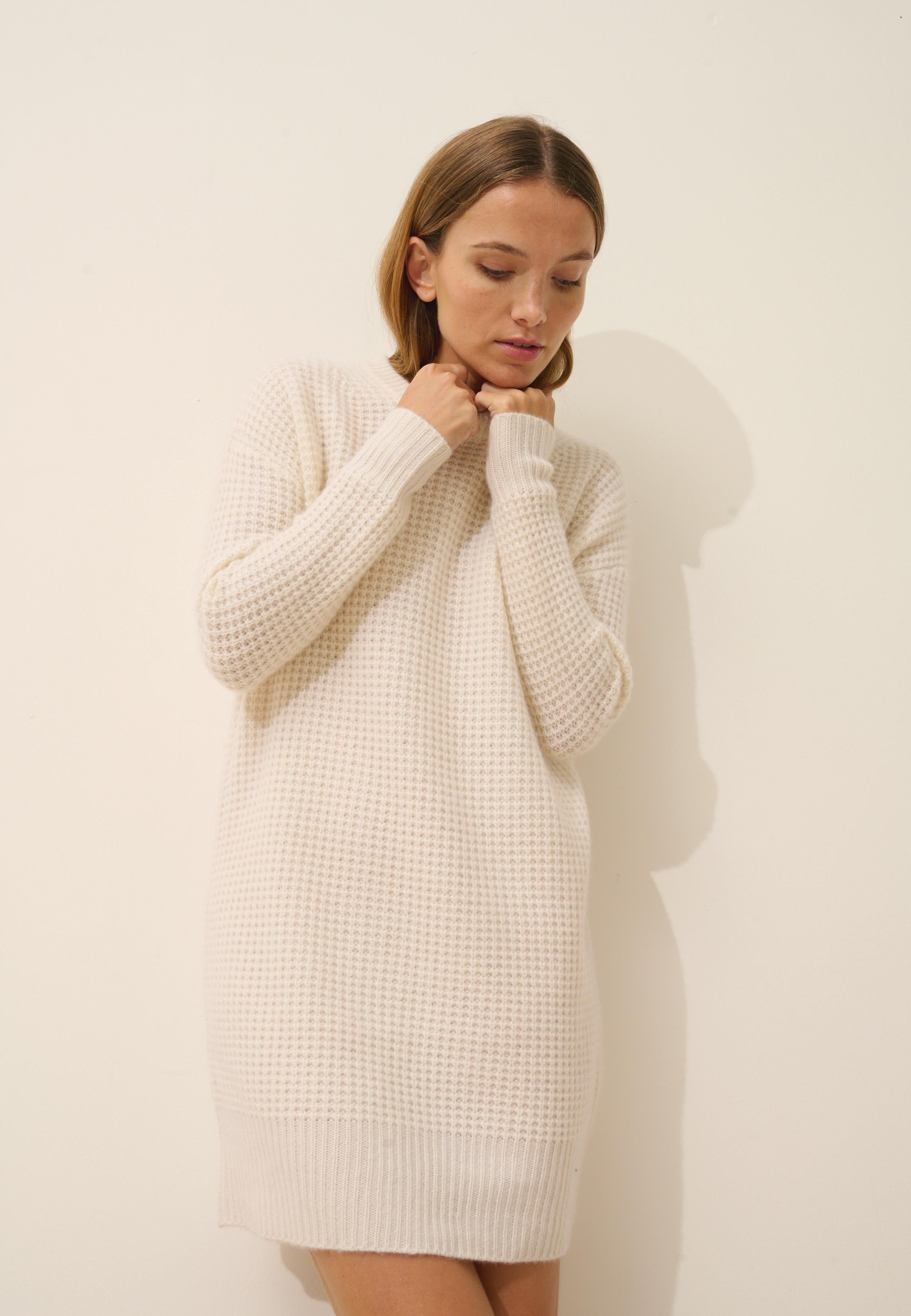 ELENA robe col rond neige