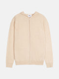 ELLIOT gilet zippé capuche avoine