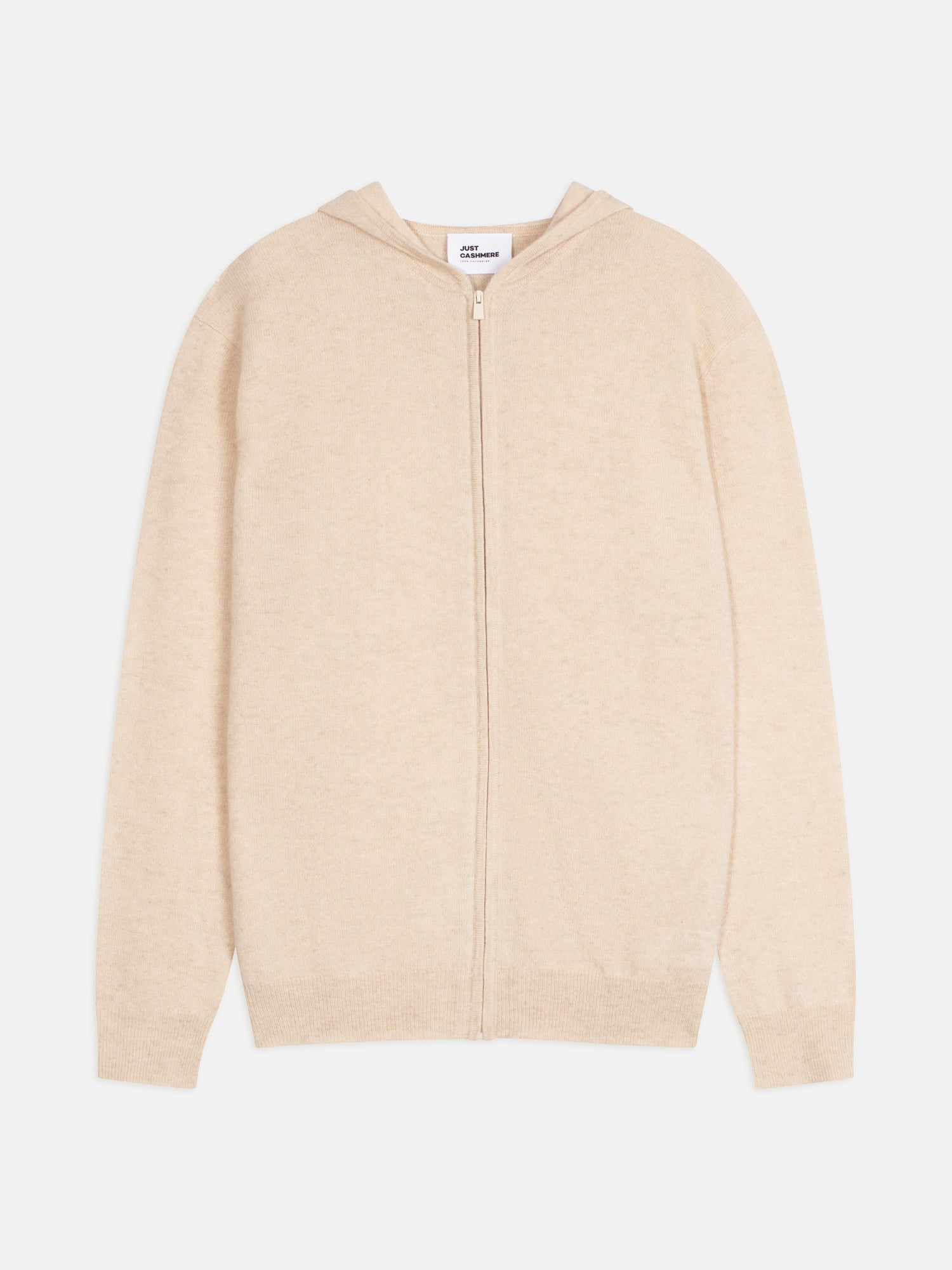 ELLIOT gilet zippé capuche avoine