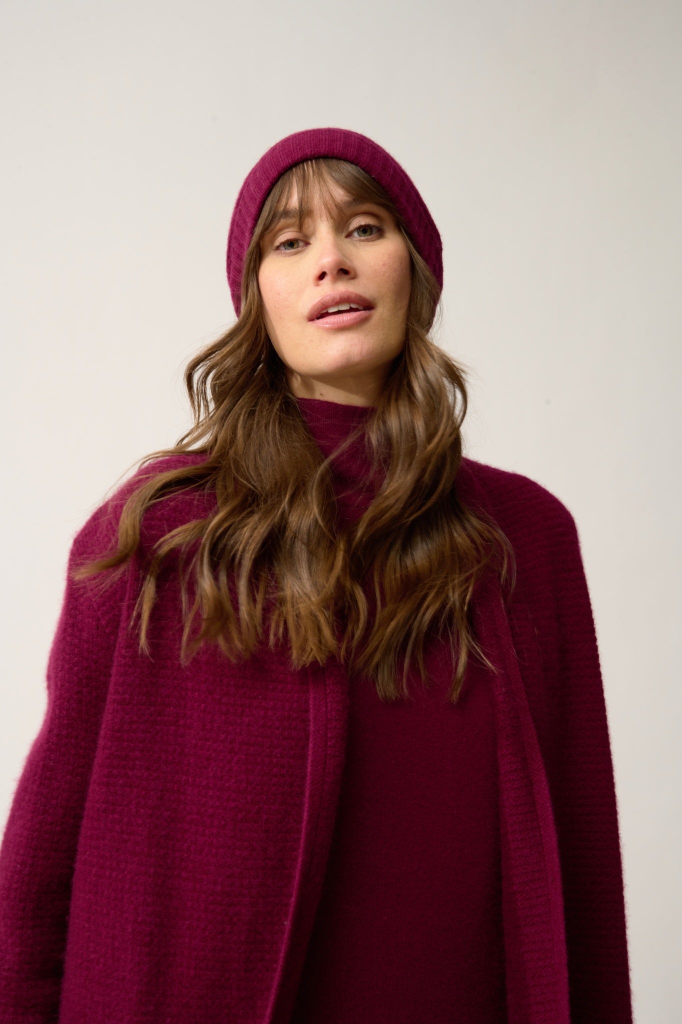 EMBER bonnet 4 fils bordeaux