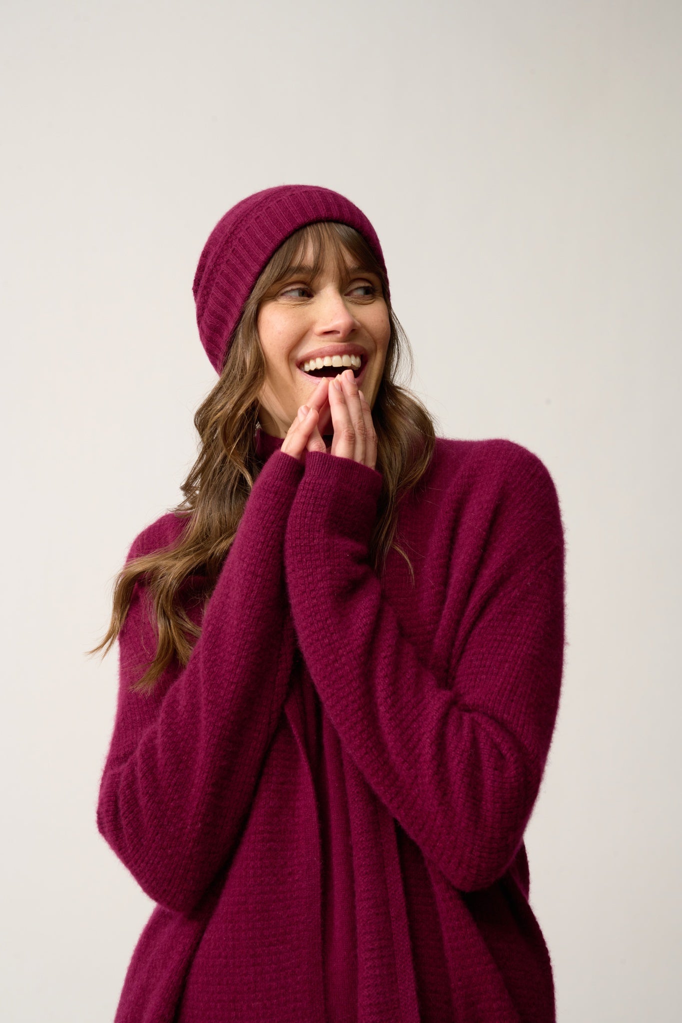 EMBER bonnet 4 fils bordeaux