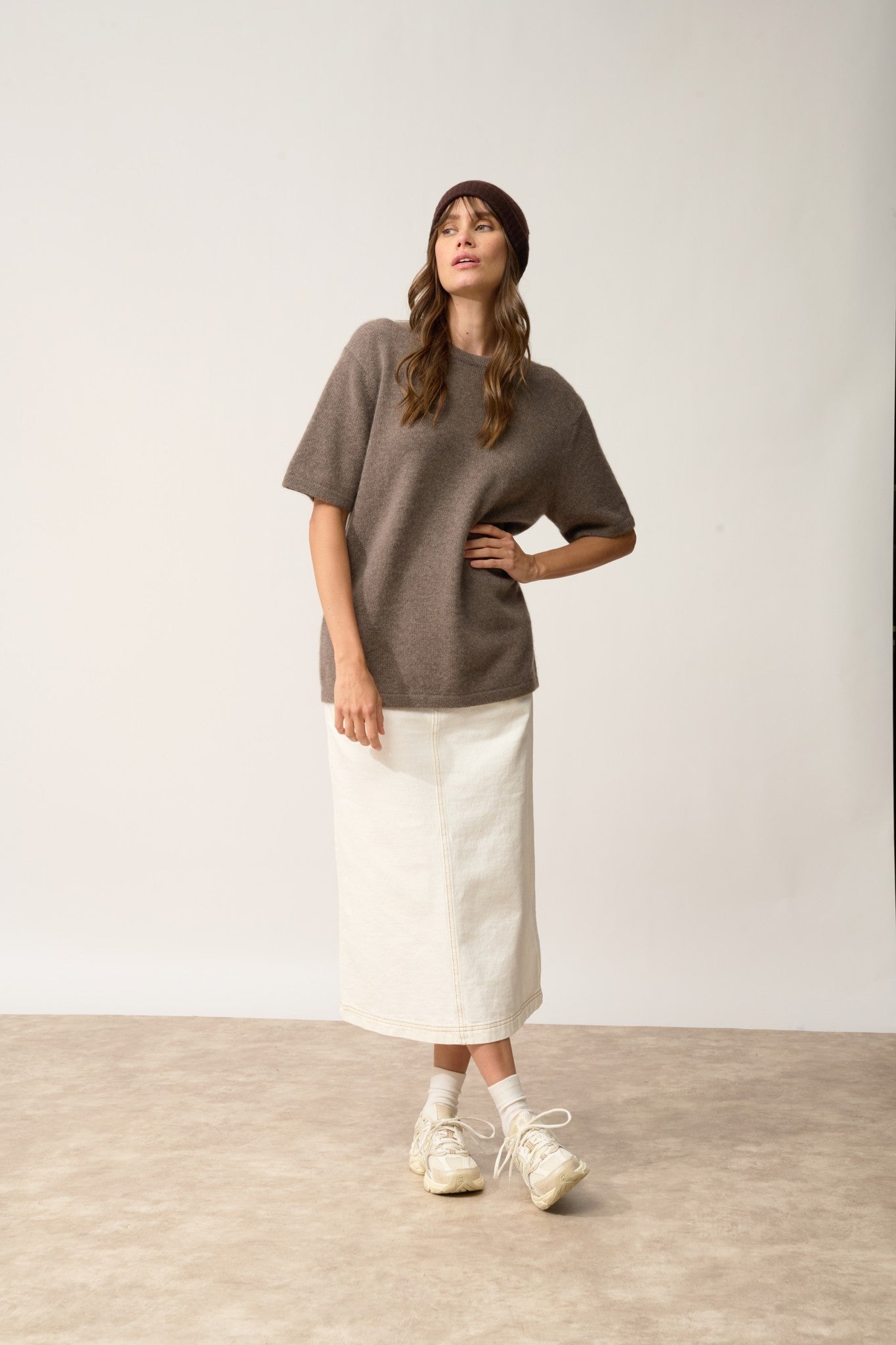 ember bonnet 4 fils choco 100% cachemire