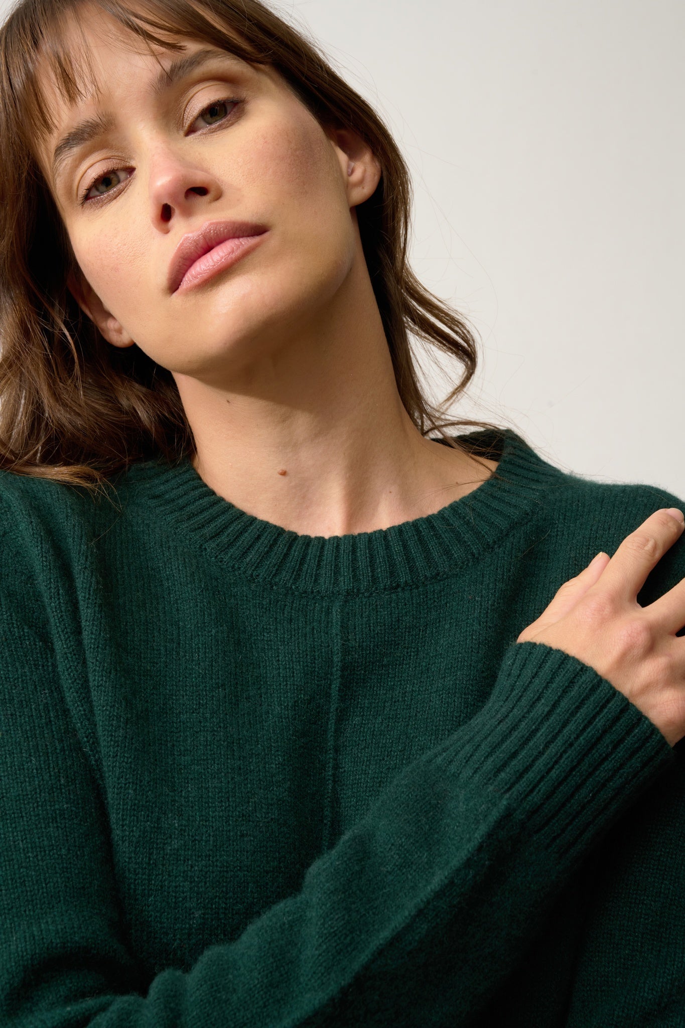 EMMA pull col rond cyprès