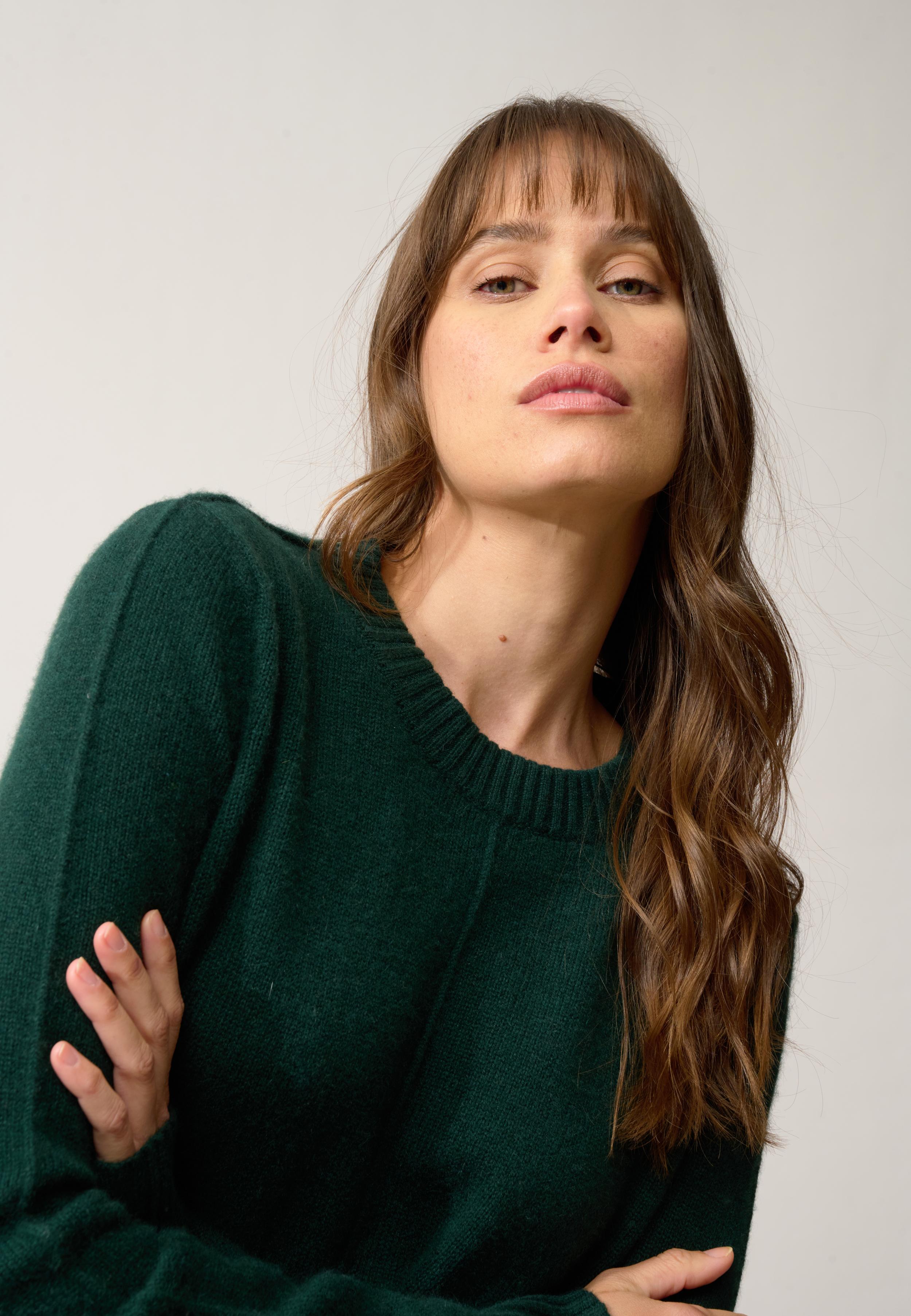 EMMA pull col rond cyprès