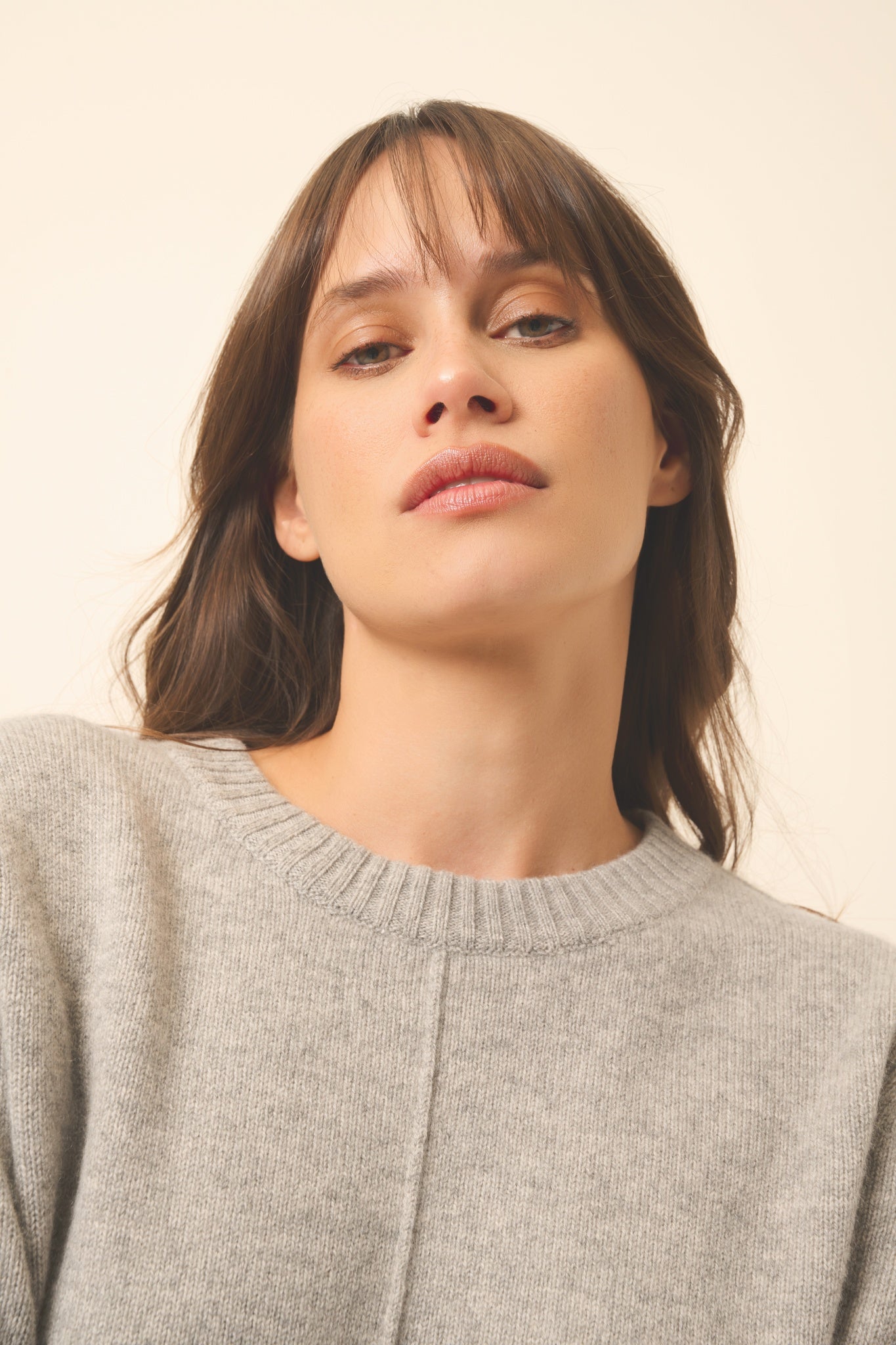 EMMA nuage chiné round-neck sweater