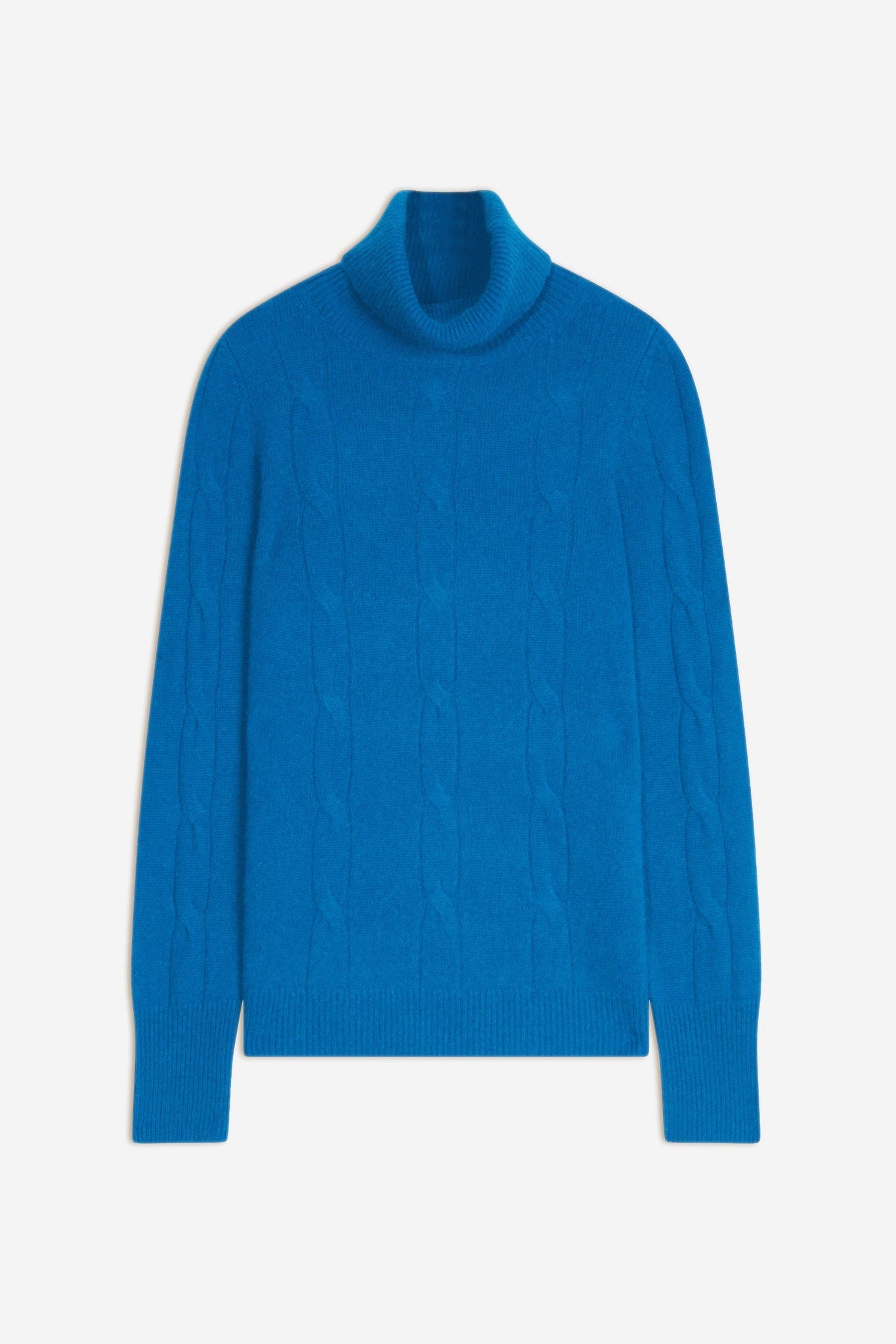 ESTELLE pull col roulé azur