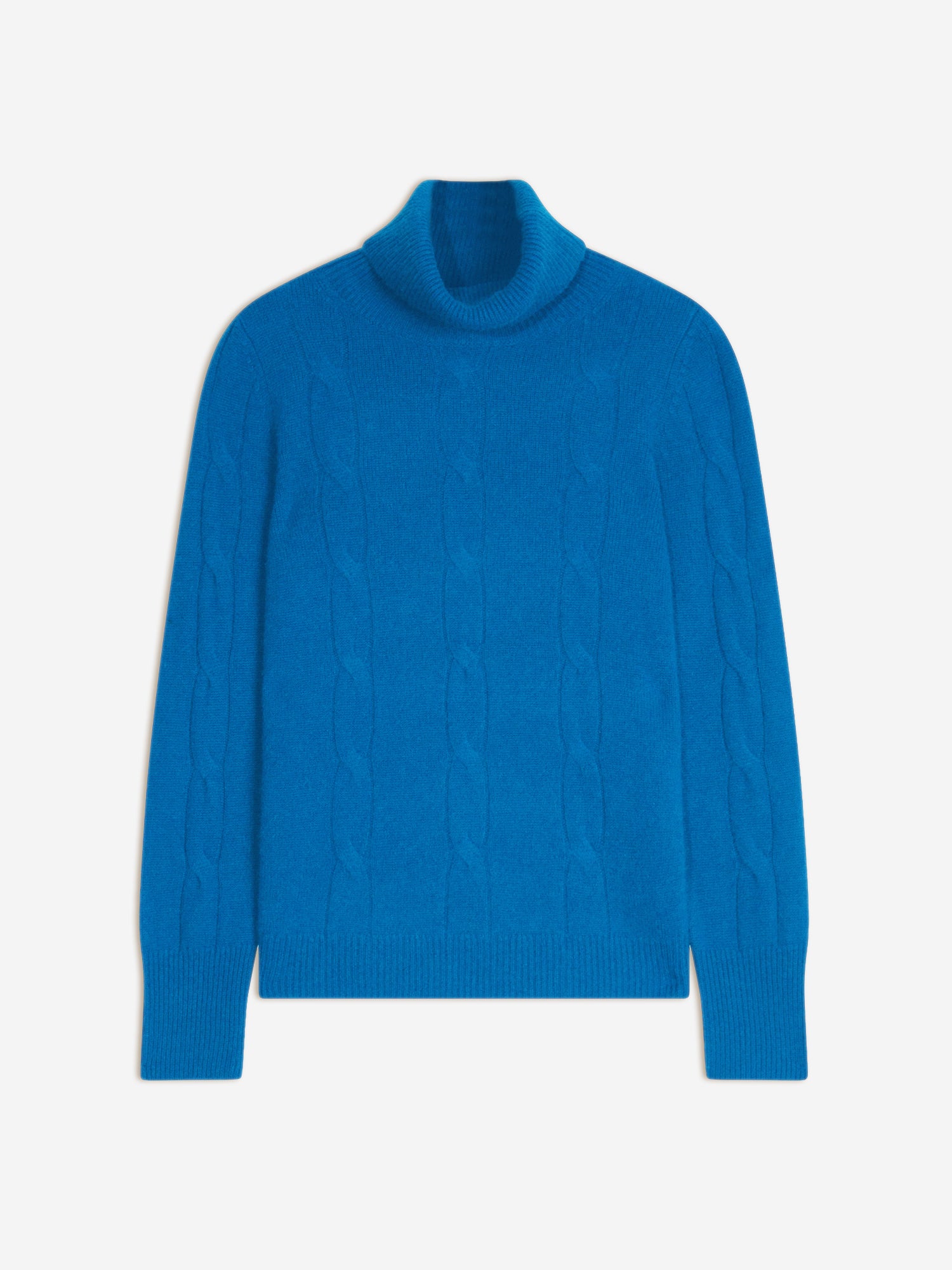 ESTELLE pull col roulé azur