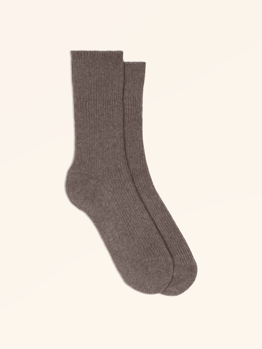 Chaussettes 4 Fils Taupe Chiné