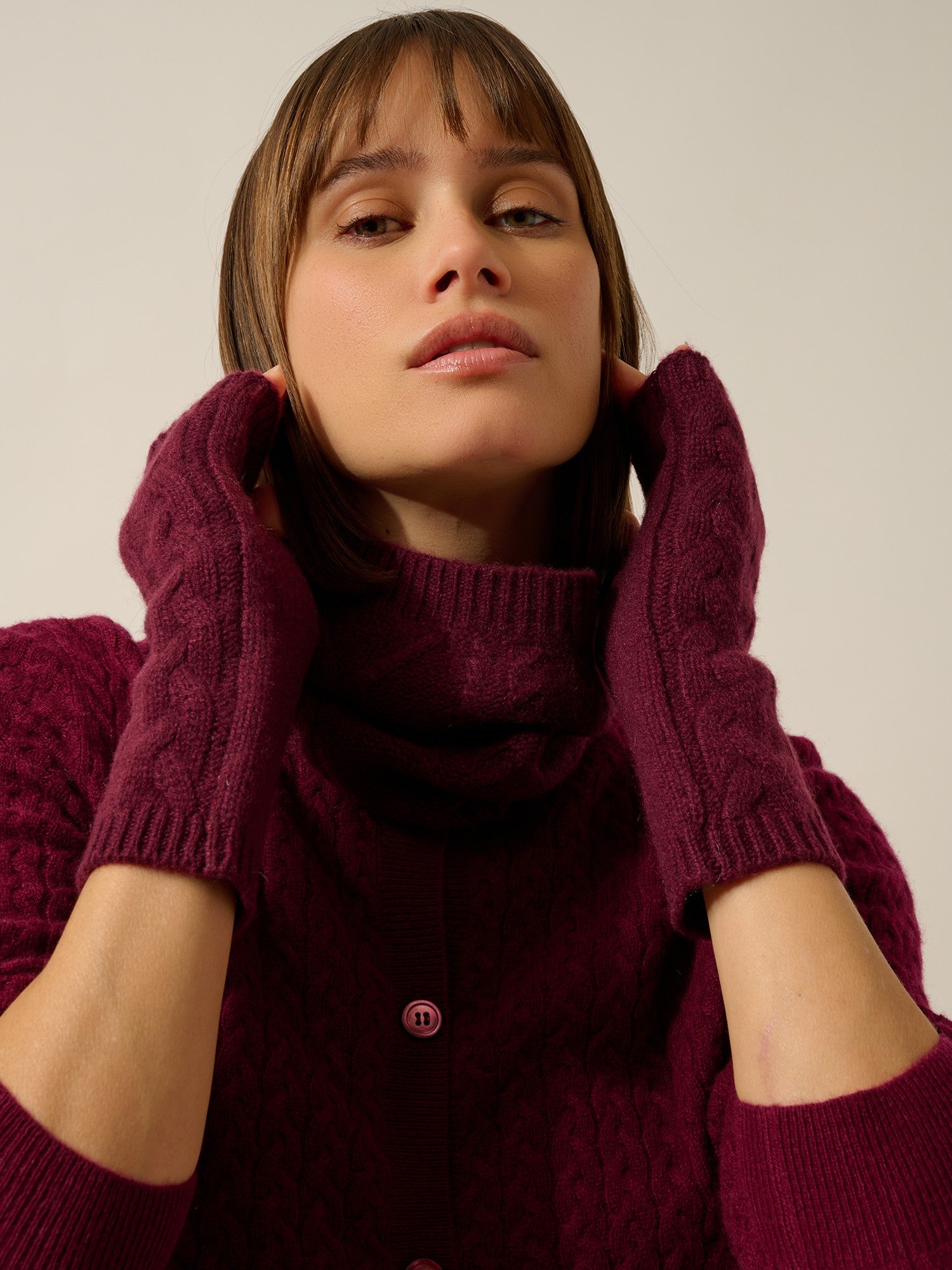 fay mitaines 6 fils mûre