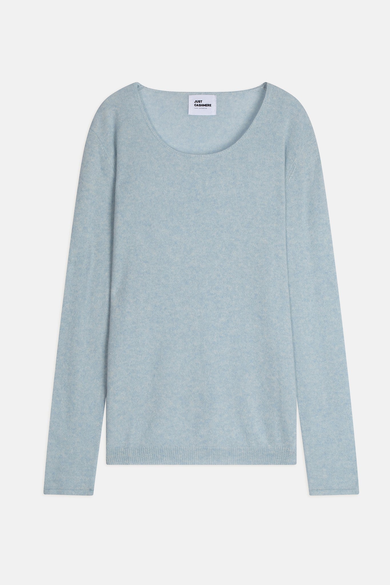 fiona pull col bateau bleu clair chiné