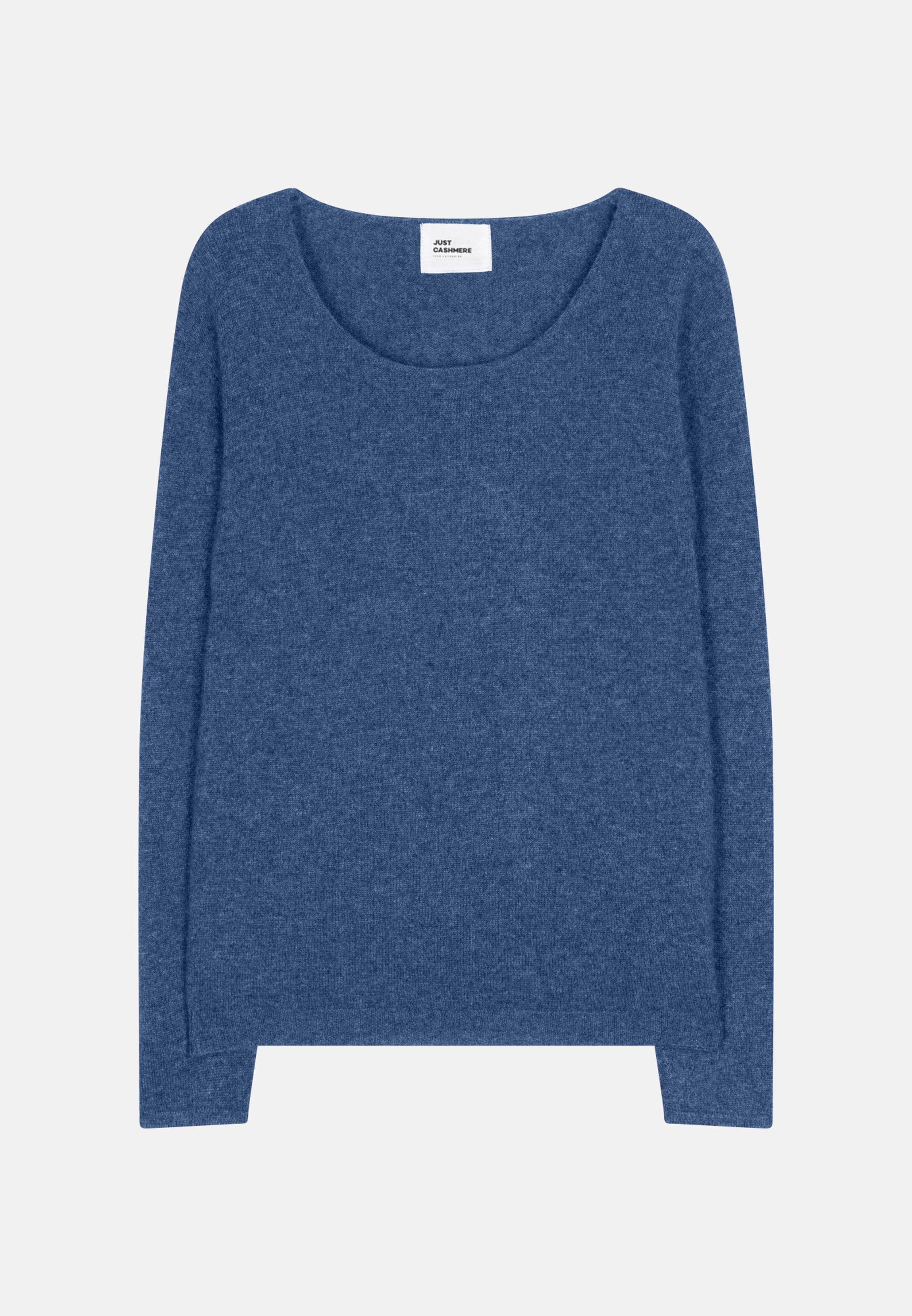 FIONA pull col bateau bleu denim