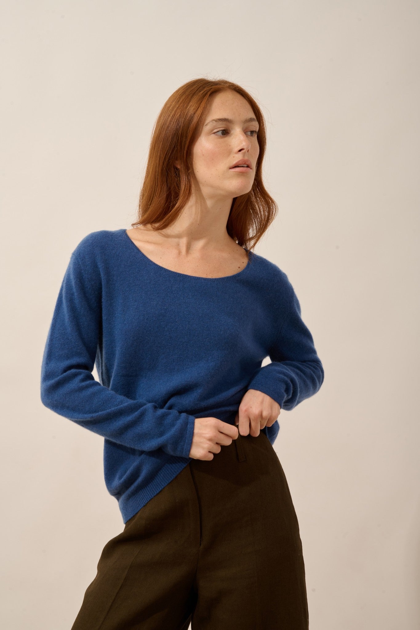 fiona pull col bateau bleu perse