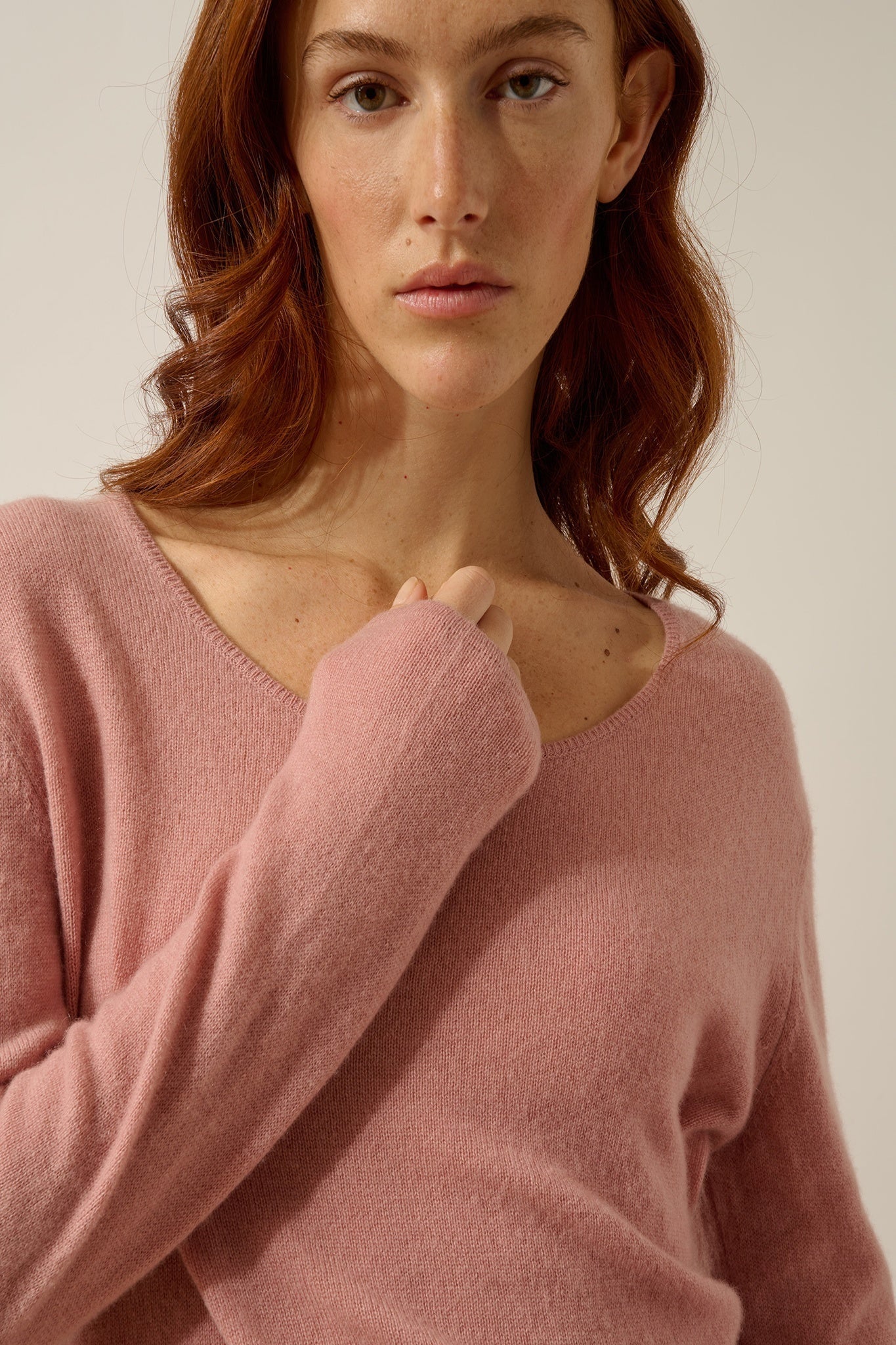 FIONA pull col bateau bois de rose